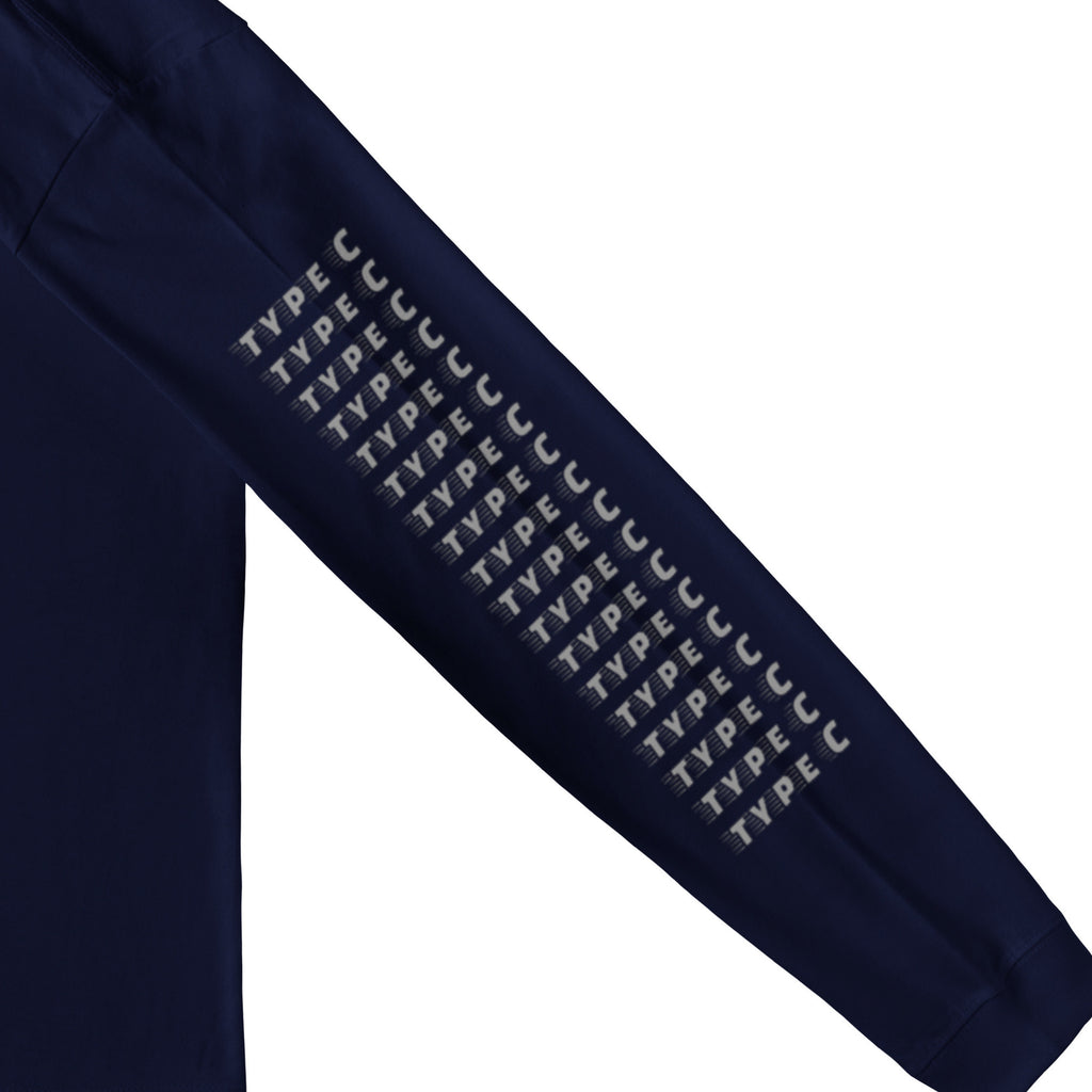 typeC / LS tee navy image