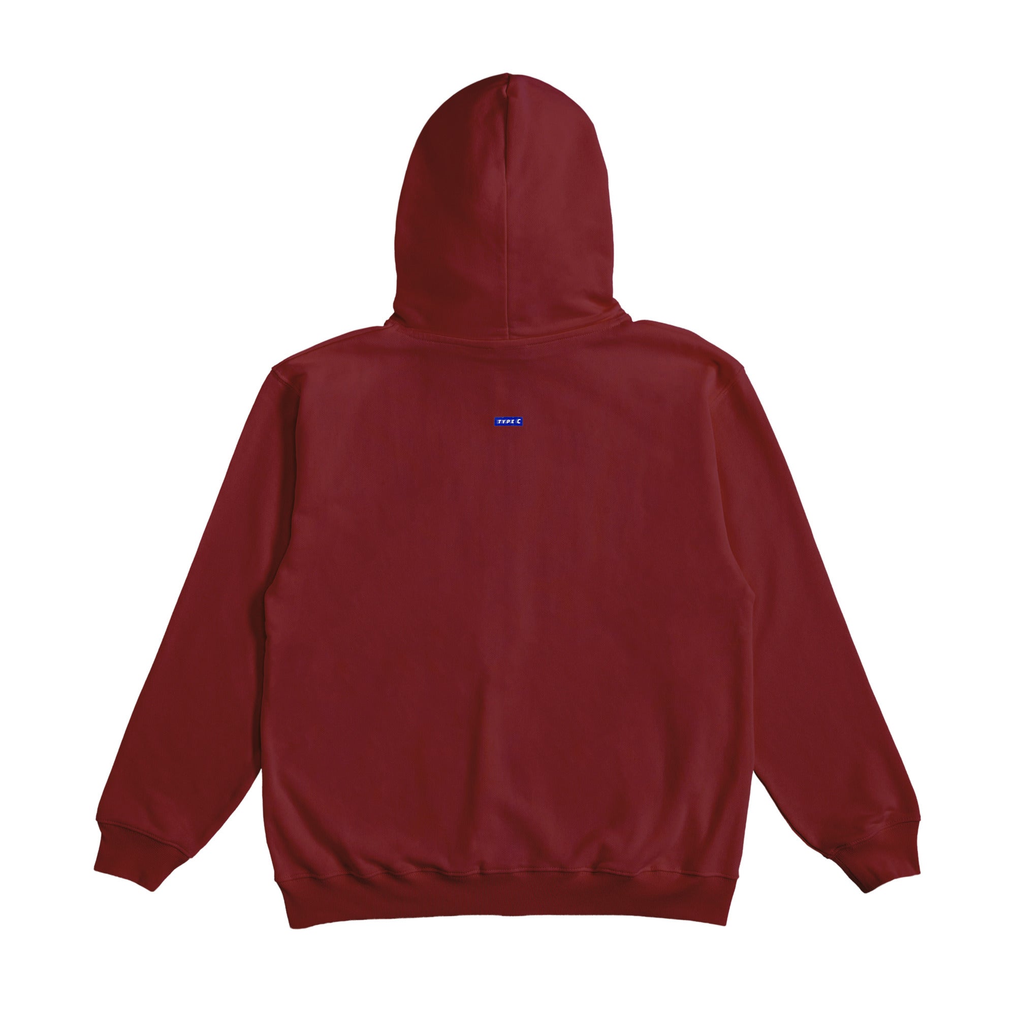 typeC / color sip hoodie burgundy image