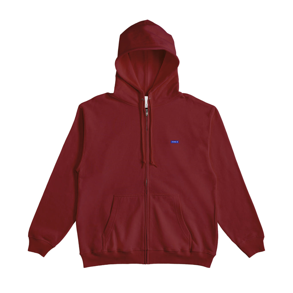 typeC / color sip hoodie burgundy image
