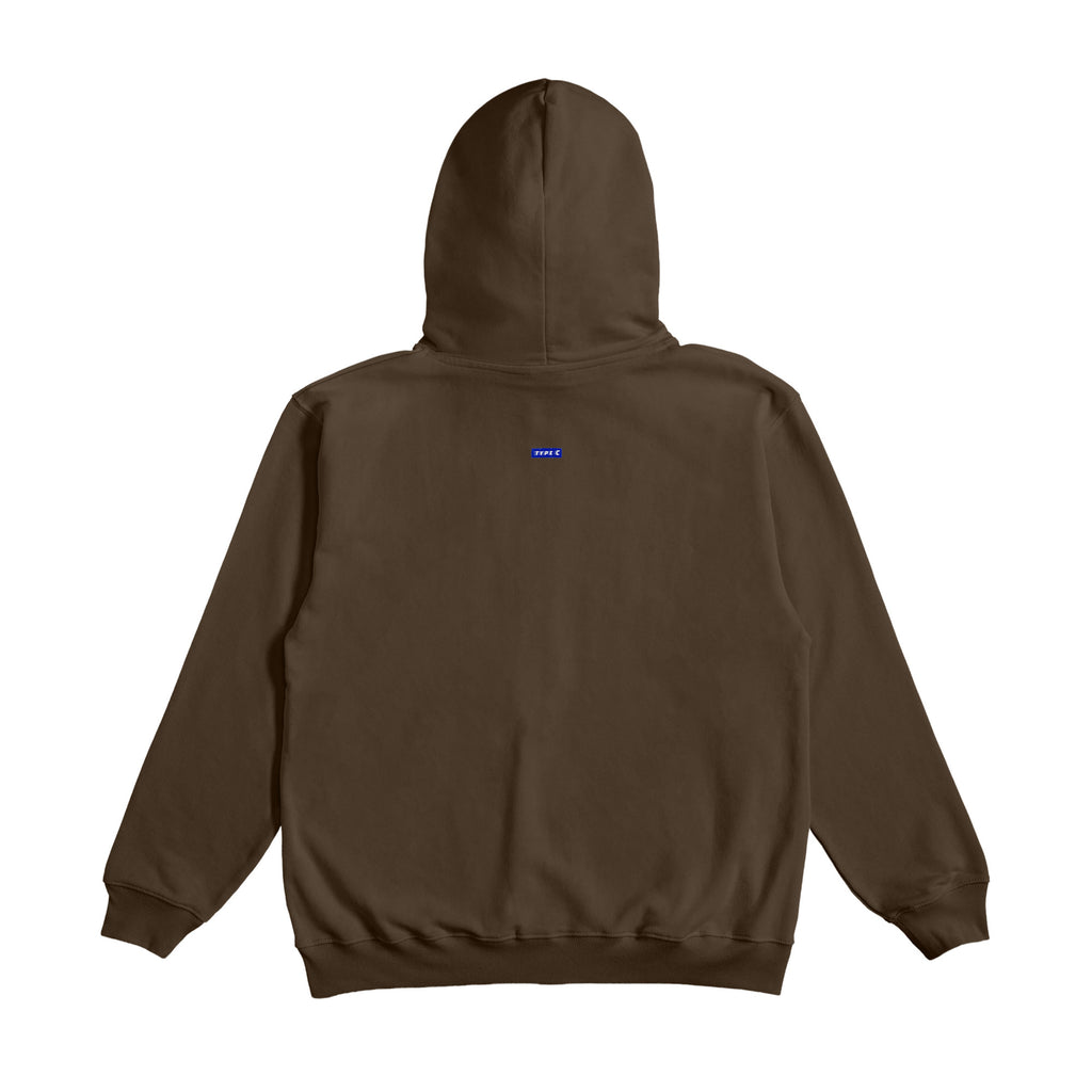 typeC / color sip hoodie dark-brown image