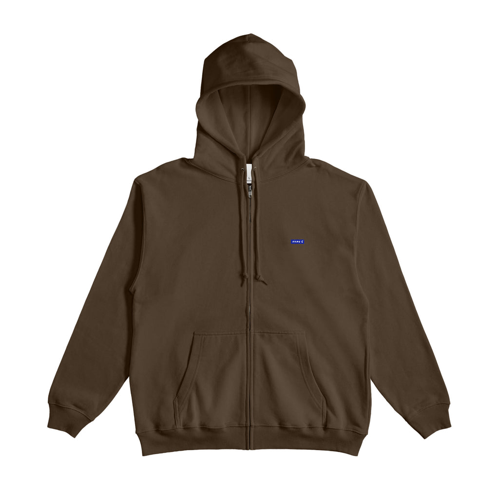 typeC / color sip hoodie dark-brown image