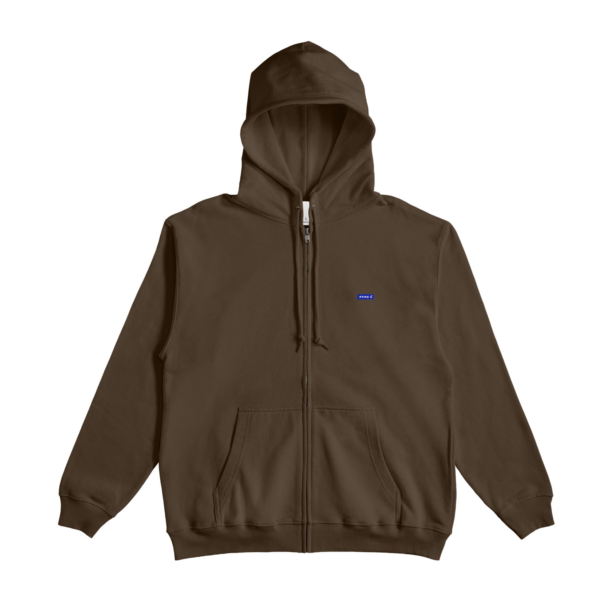 typeC / color sip hoodie dark-brown image