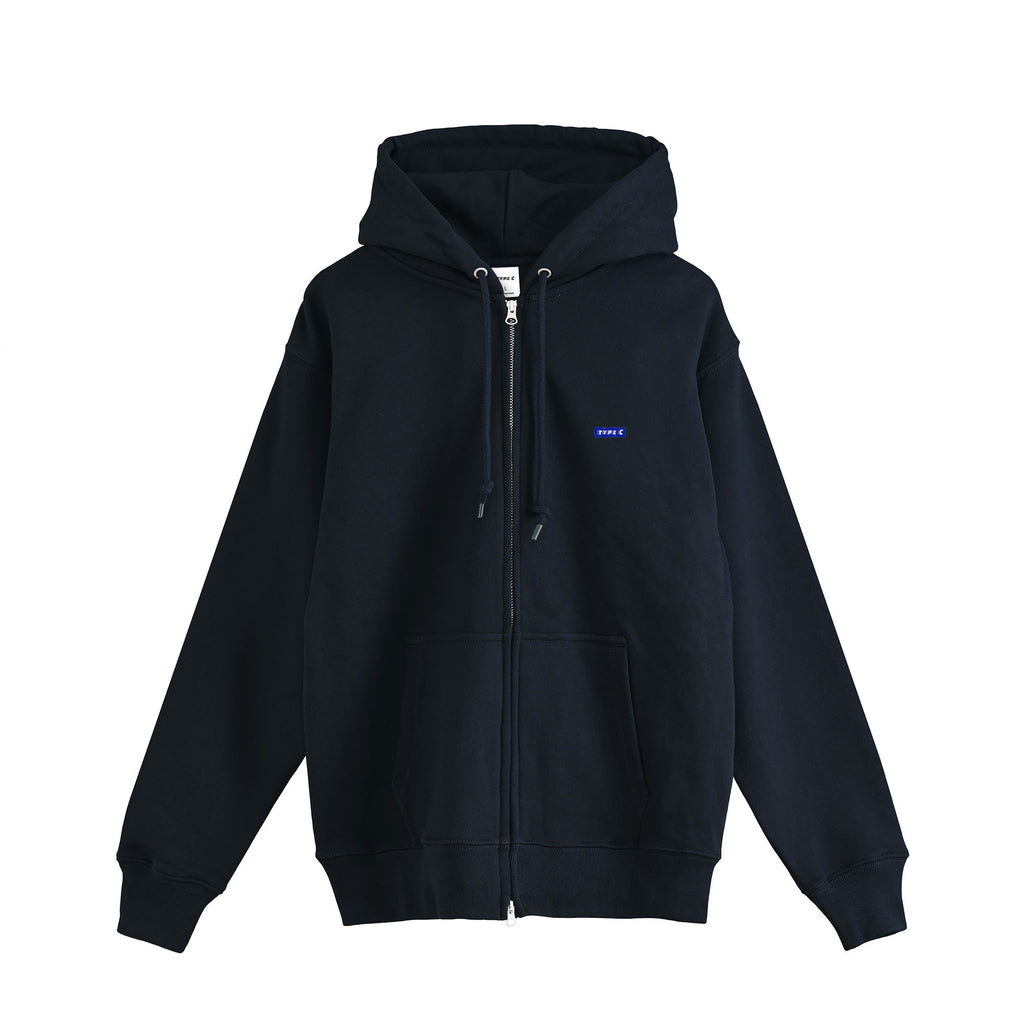 typeC / zip hoodie navy image