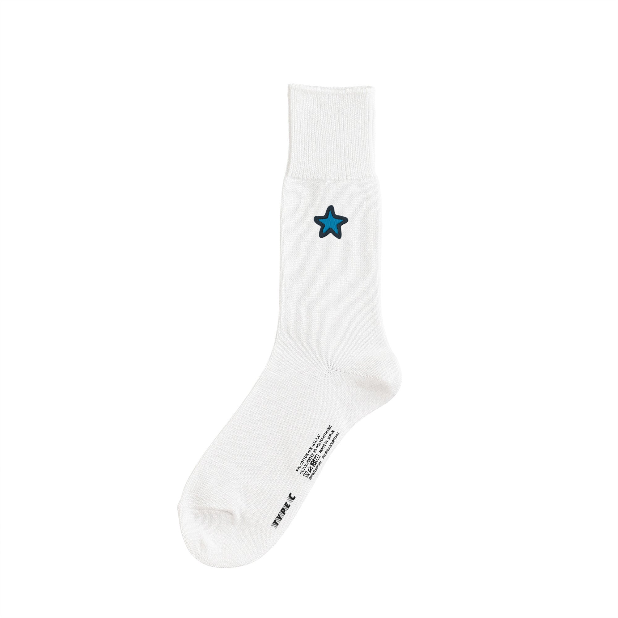 typeC / star socks white image