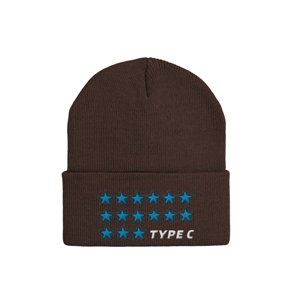typeC / stars beanie brown image