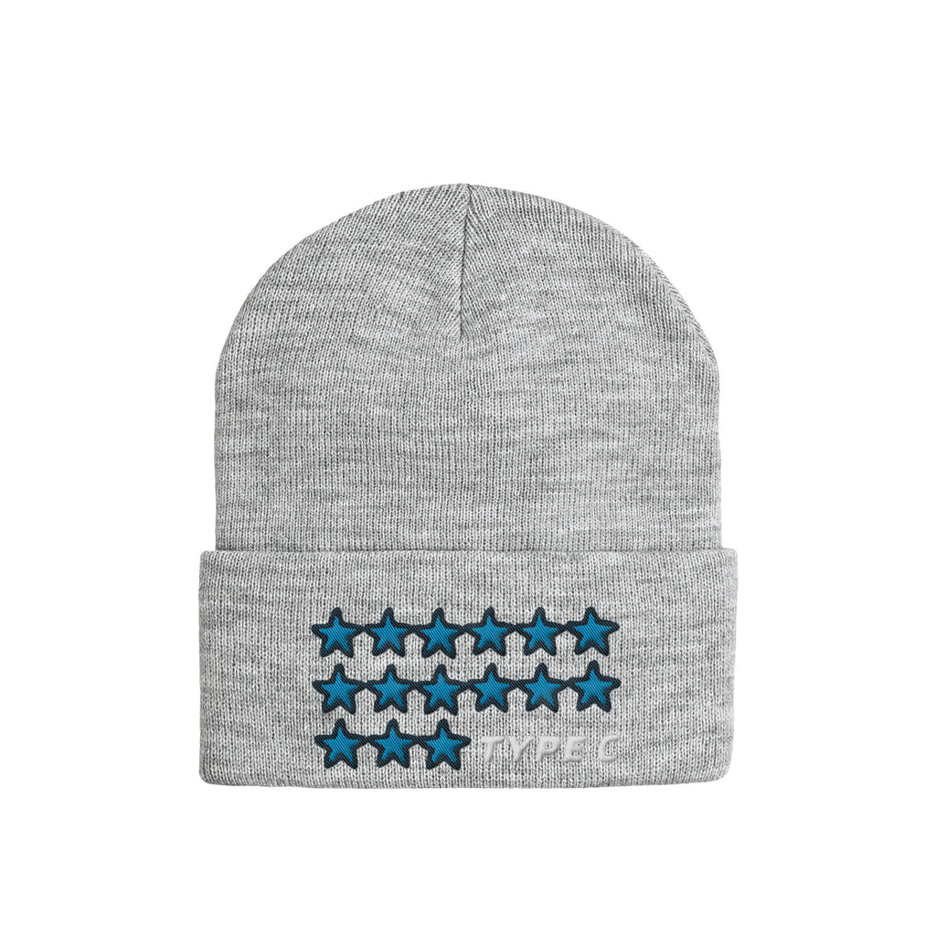 typeC / stars beanie gray image