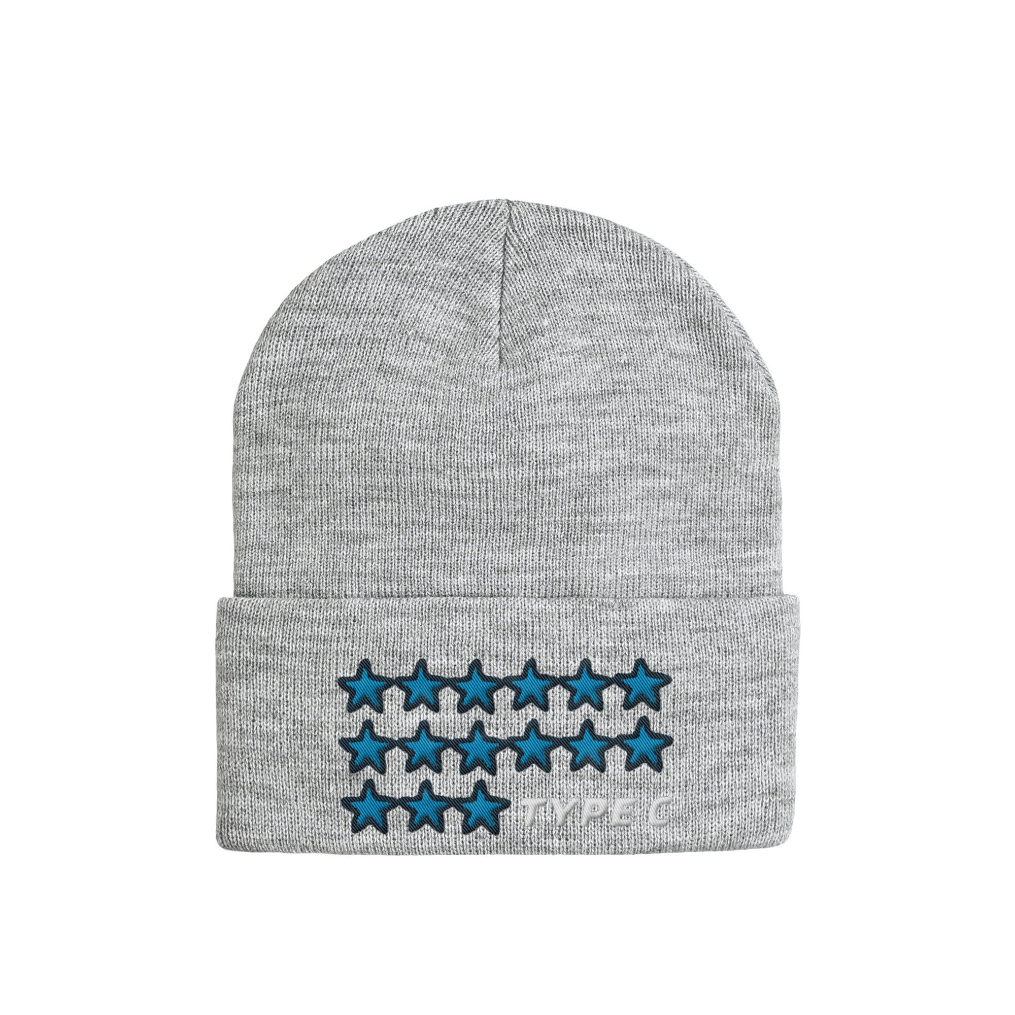 typeC / stars beanie gray image