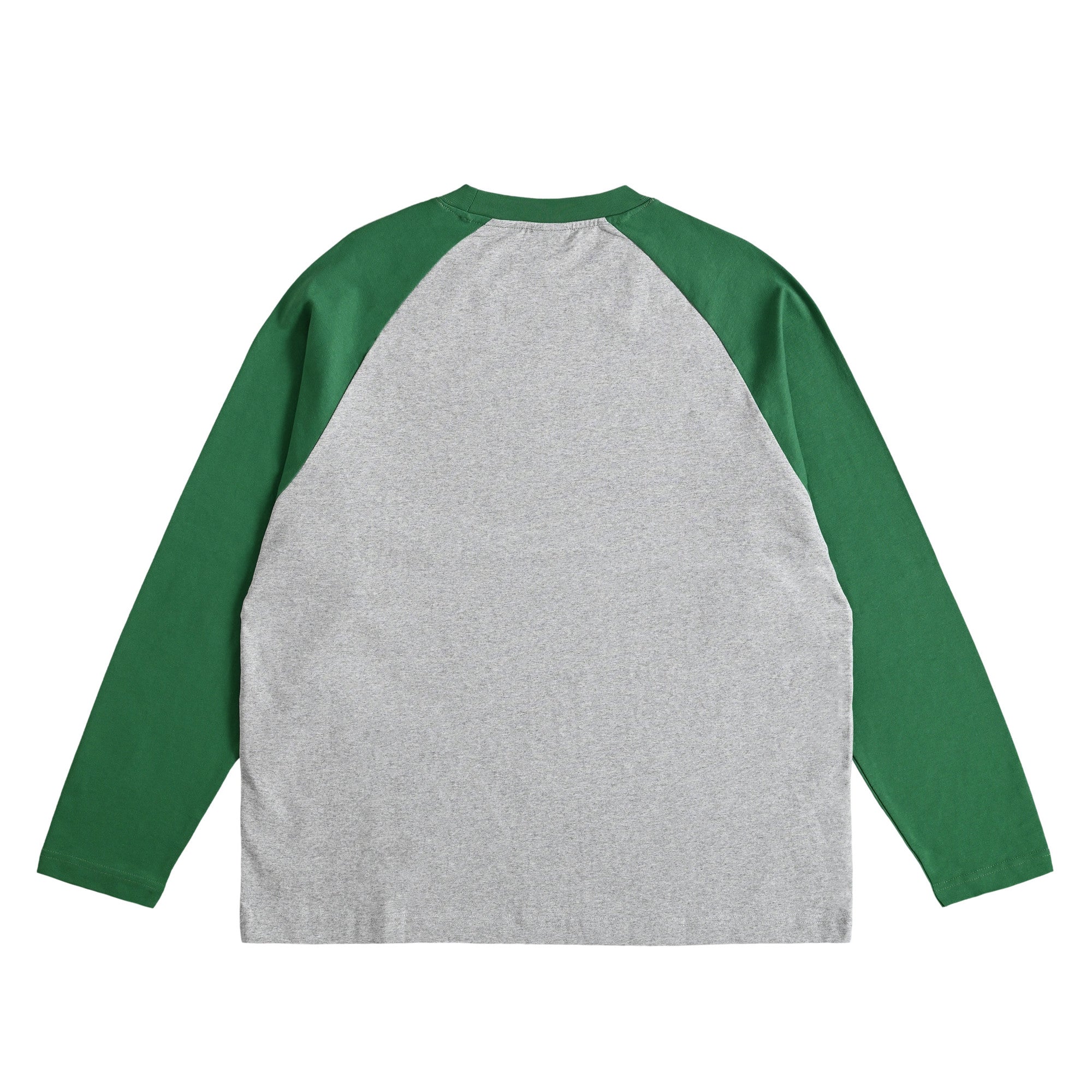 typeC / color ls tee heather-gray-x-green image