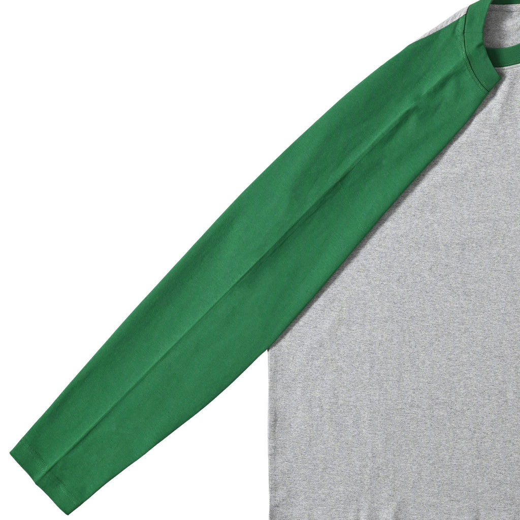 typeC / color ls tee heather-gray-x-green image