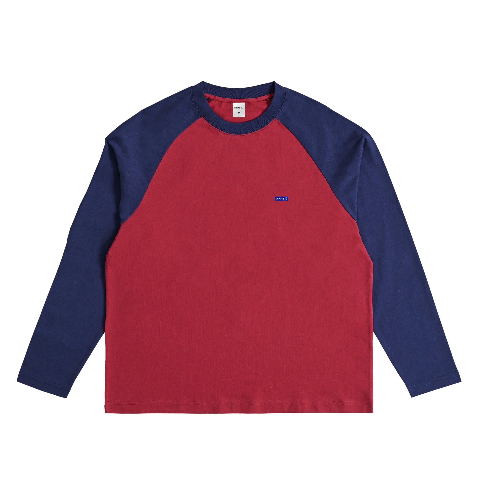 typeC / color ls tee red-x-navy image