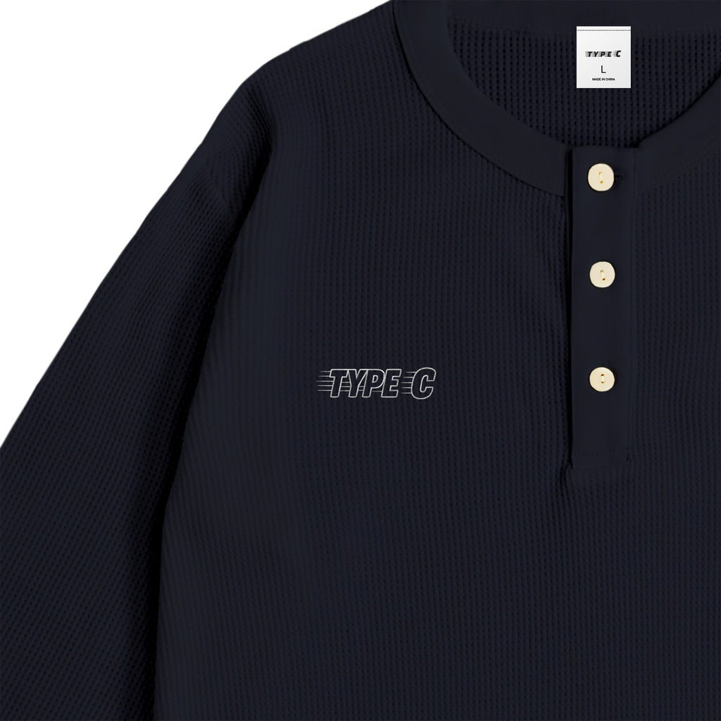 typeC / waffle ls tee navy image
