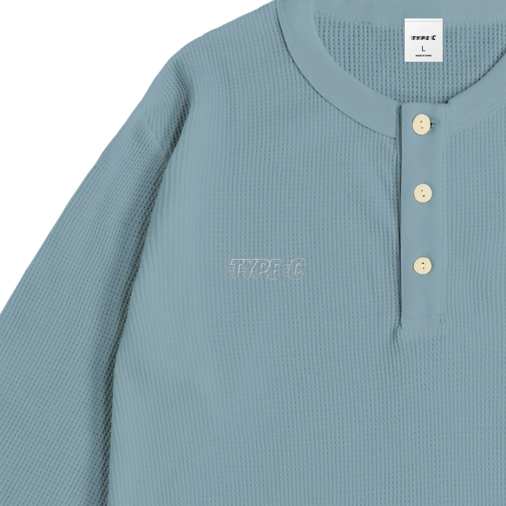 typeC / waffle ls tee smoky-blue image
