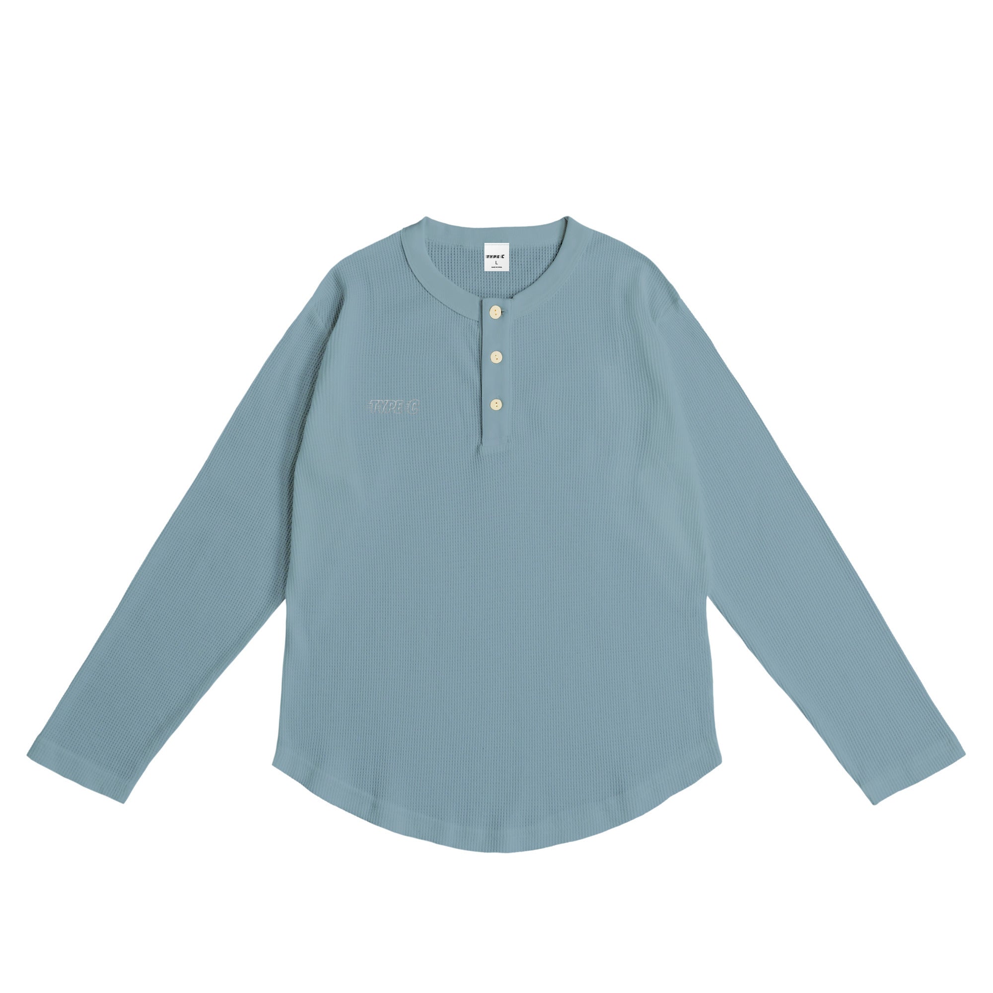 typeC / waffle ls tee smoky-blue image