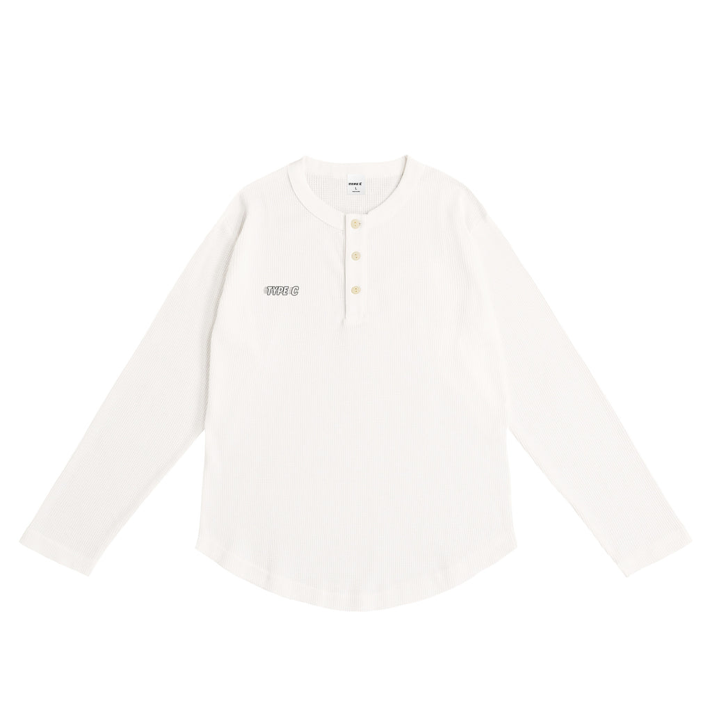 typeC / waffle ls tee white image