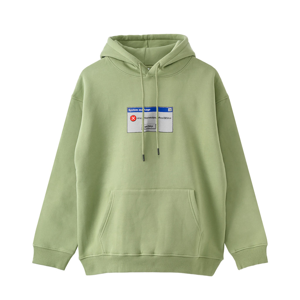 typeC / error logo hoodie pastel-green image