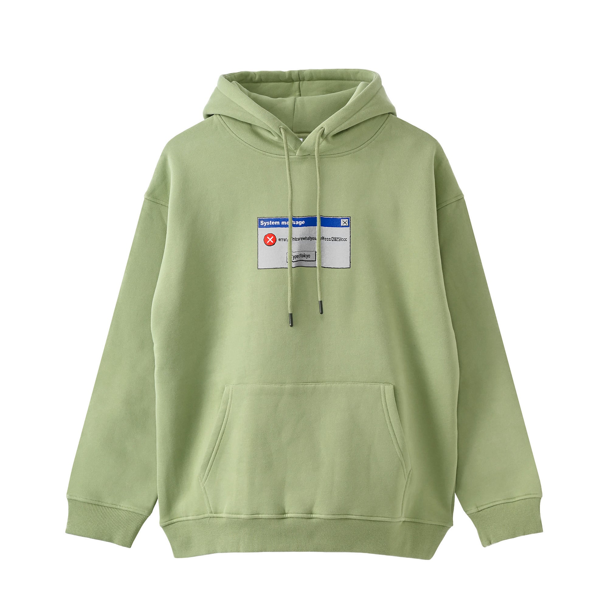 typeC / error logo hoodie pastel-green image