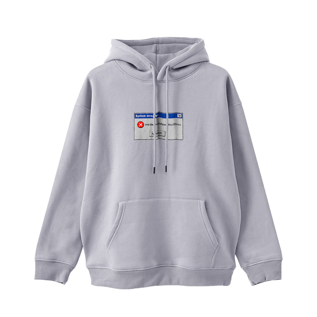 typeC / error logo hoodie pastel-gray image