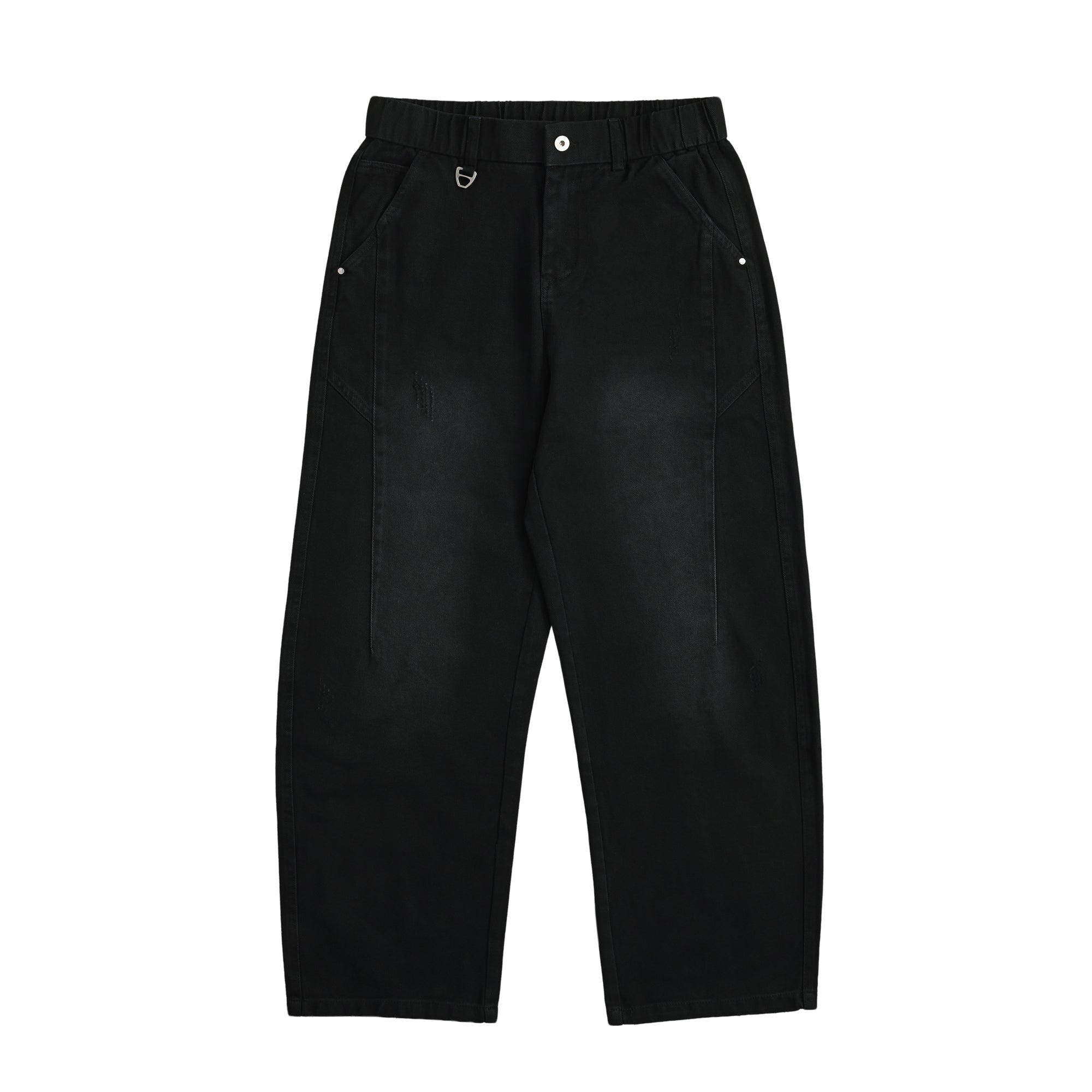 typeC / wide denim pants black image