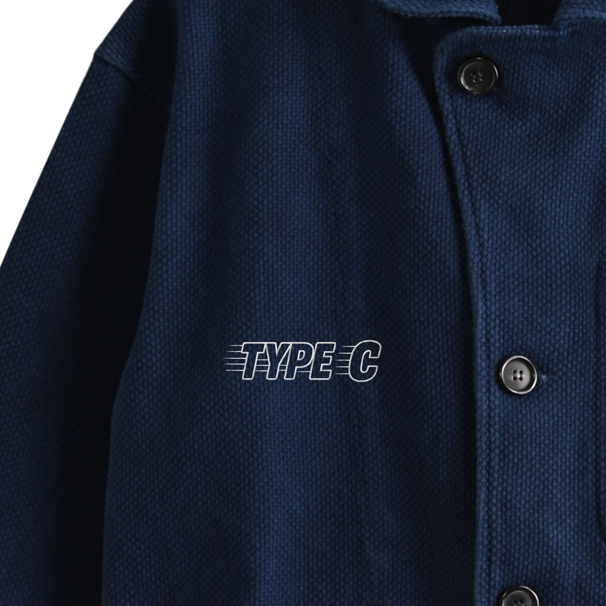 typeC / logo work  jacket indigo image