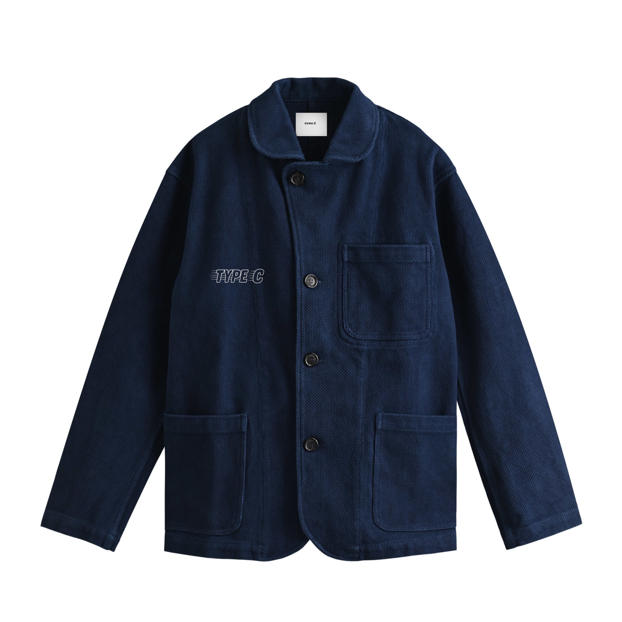 typeC / logo work  jacket indigo image