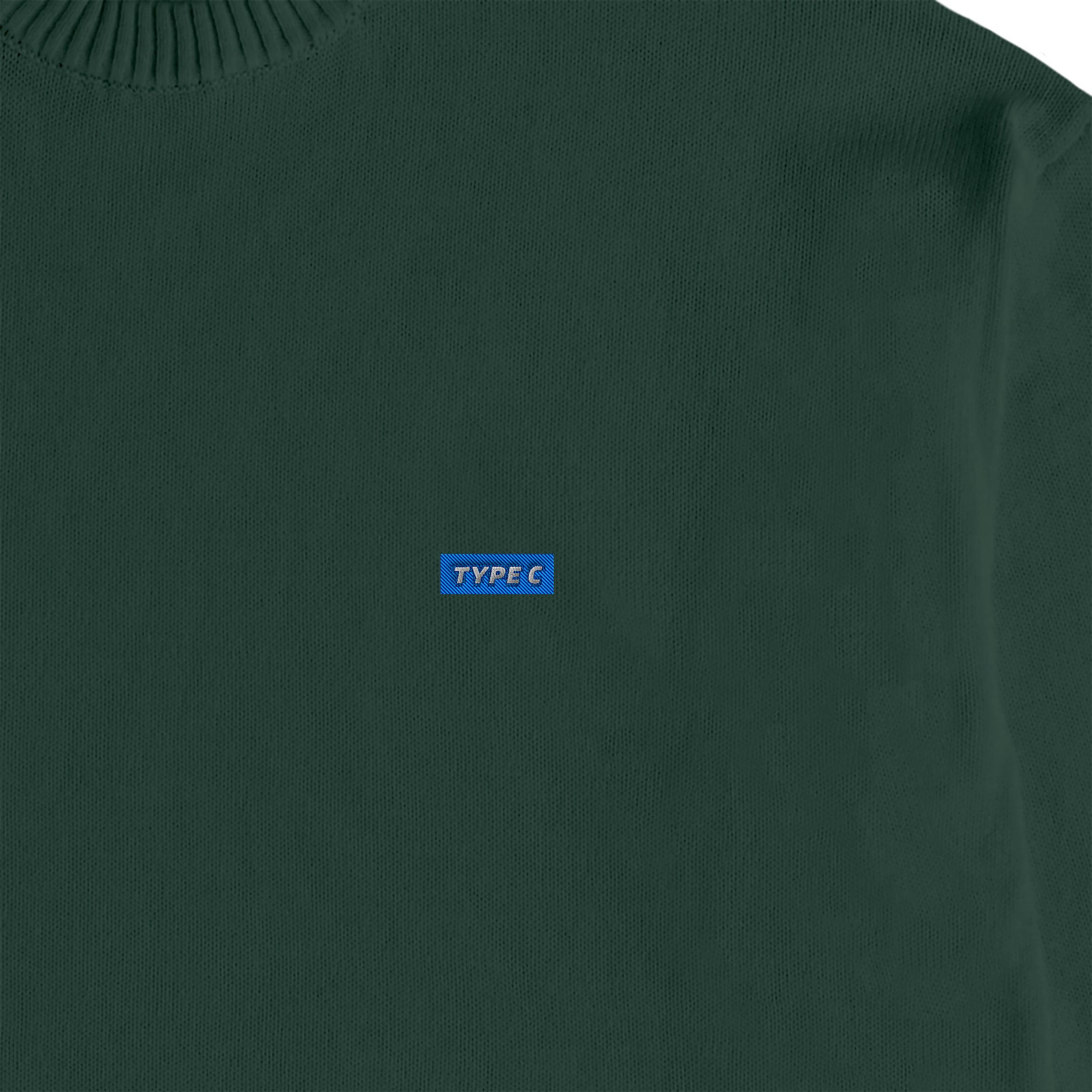 typec / logo sweater green image