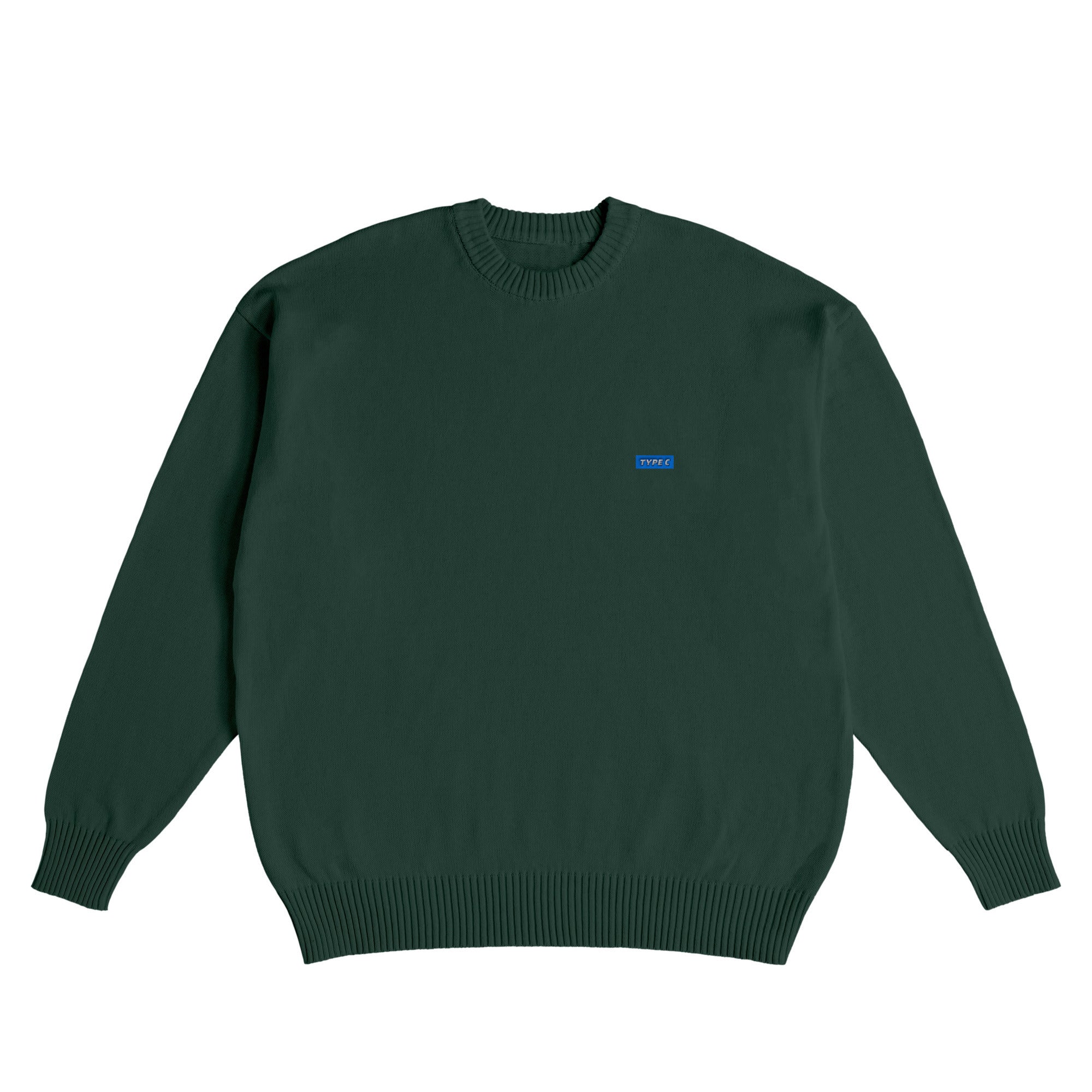typec / logo sweater green image
