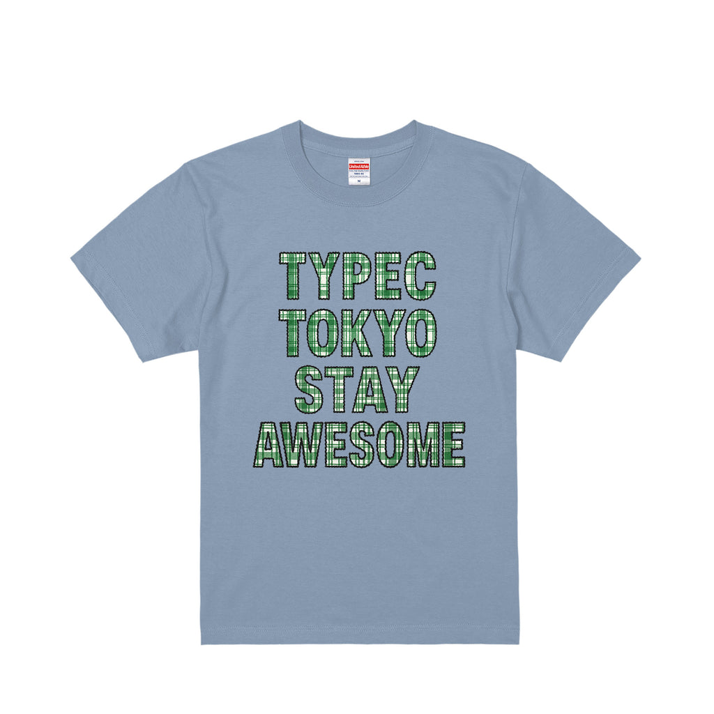 typeC / stay awesome tee acid-blue image