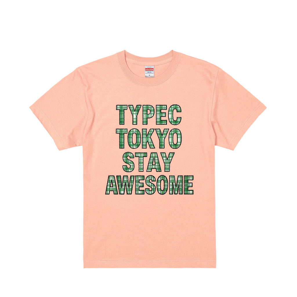 typeC / stay awesome tee apricot image