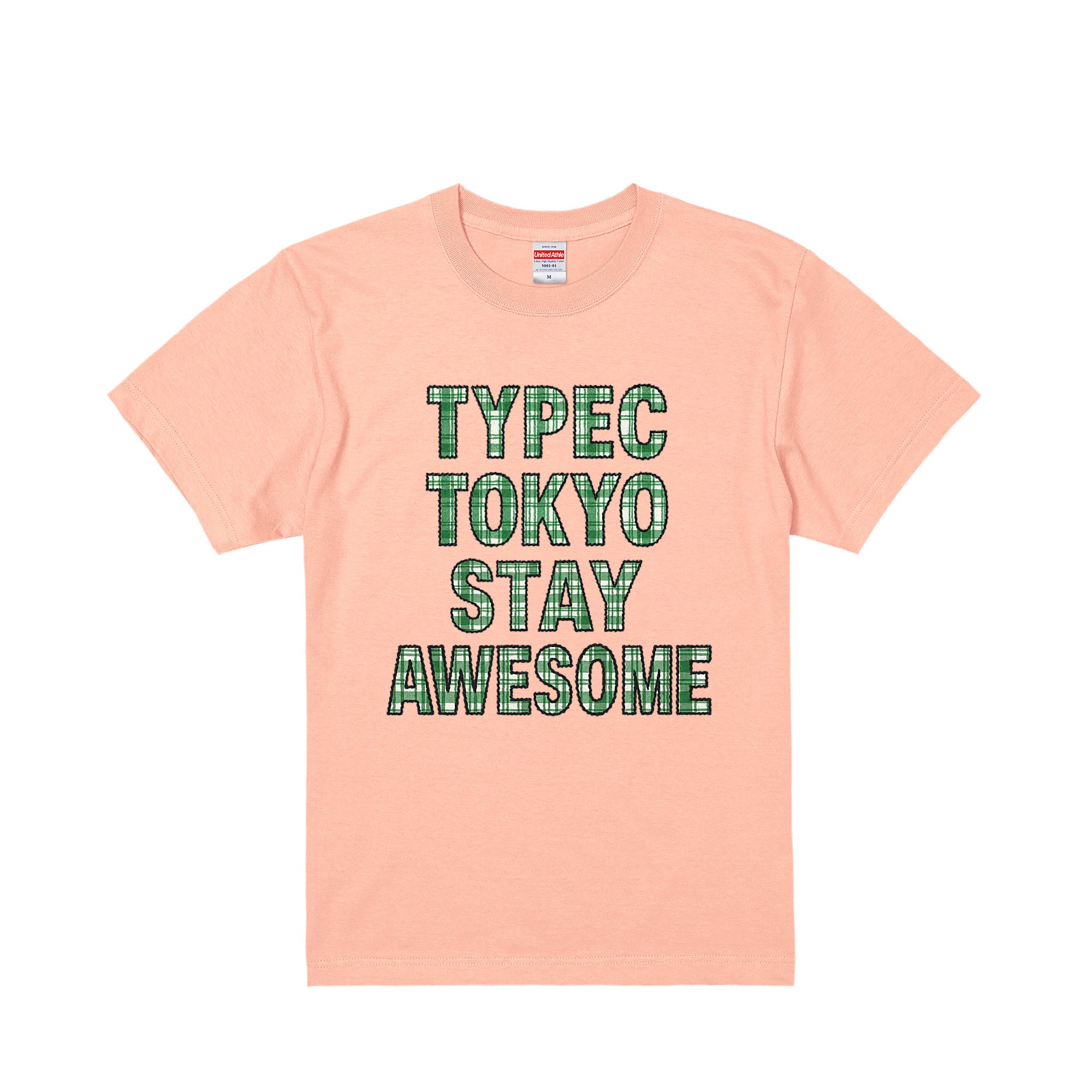 typeC / stay awesome tee apricot image