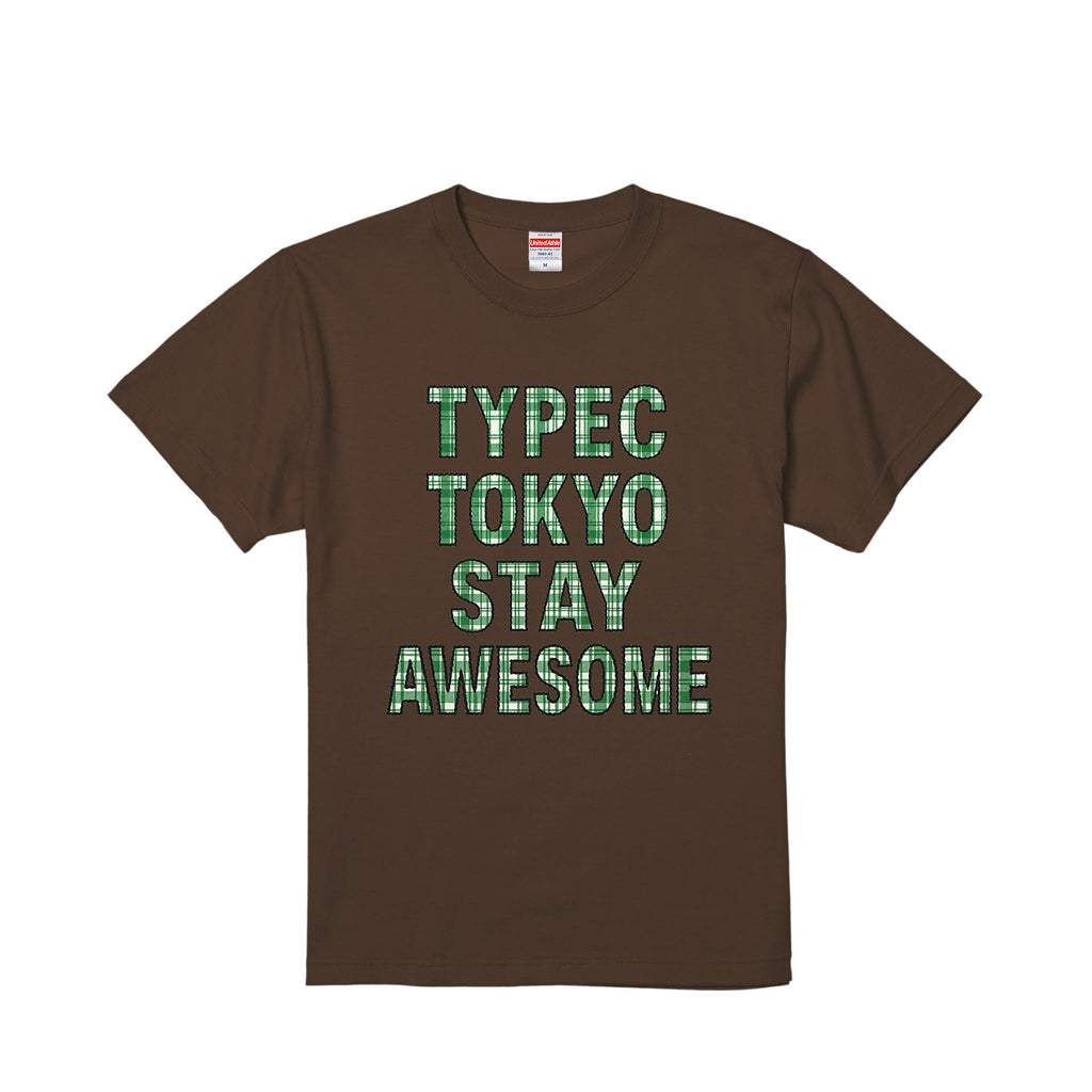 typeC / stay awesome tee dark-brown image