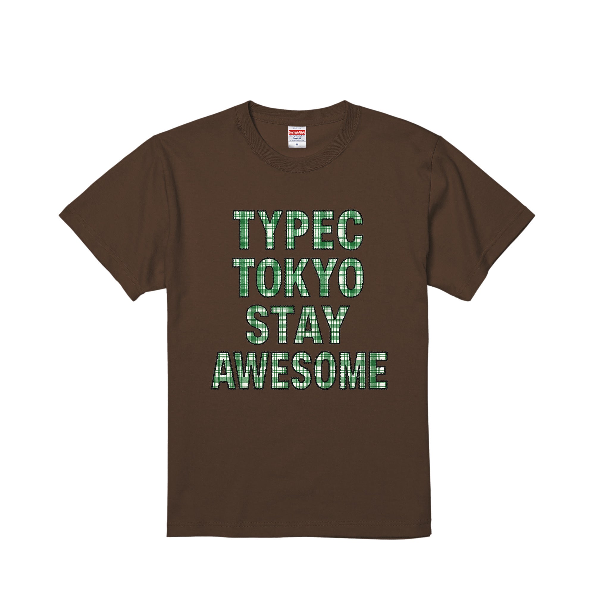 typeC / stay awesome tee dark-brown image