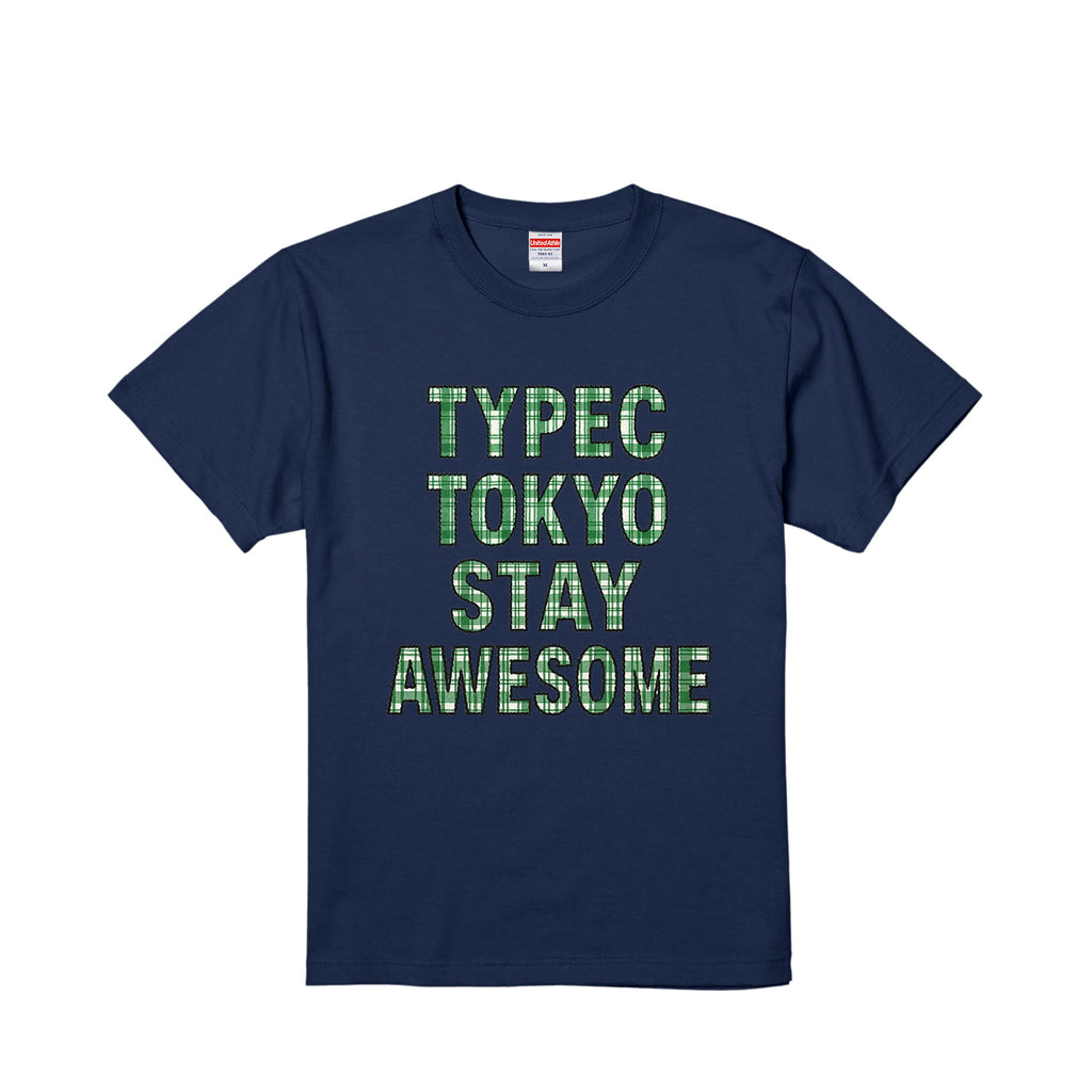 typeC / stay awesome tee indigo image