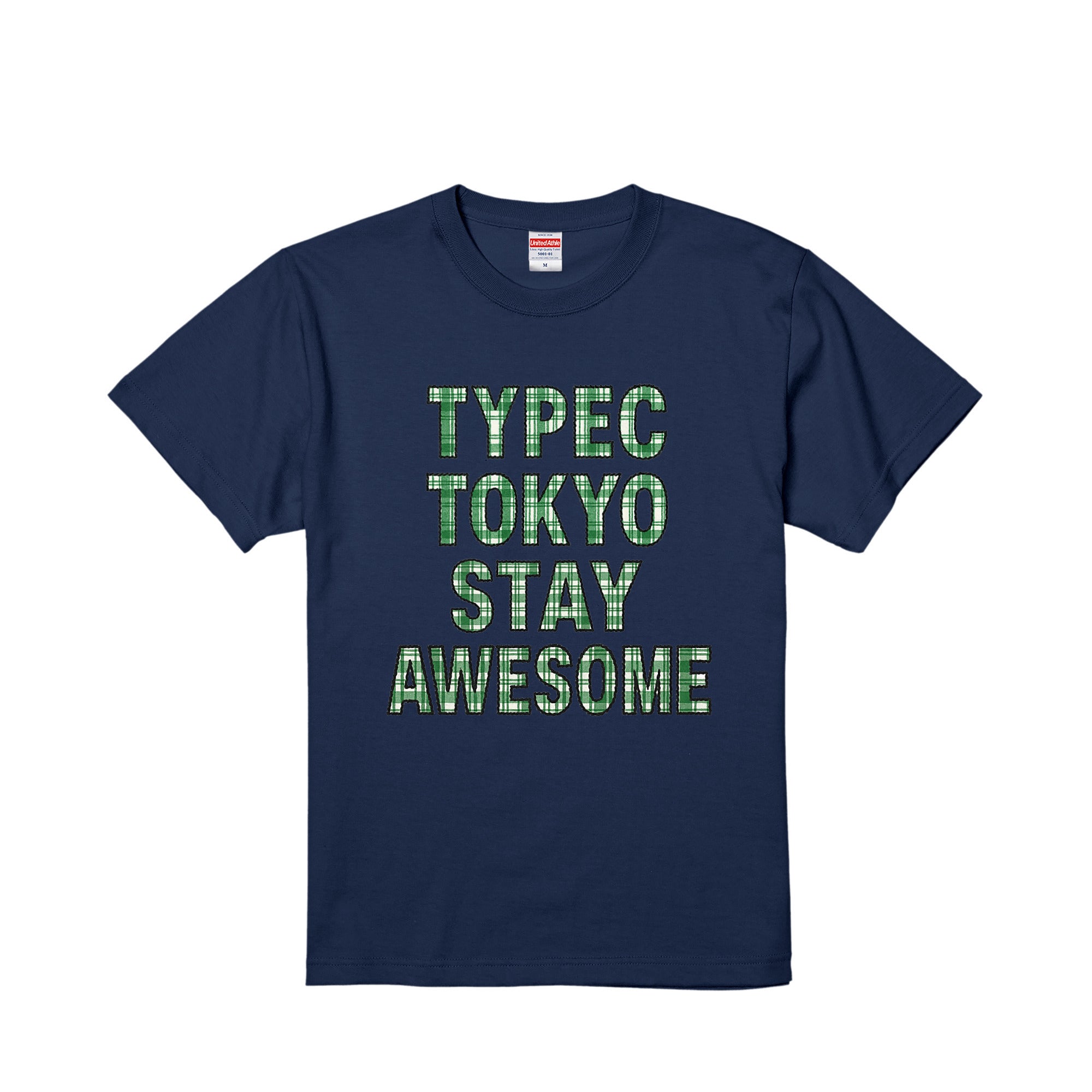 typeC / stay awesome tee indigo image