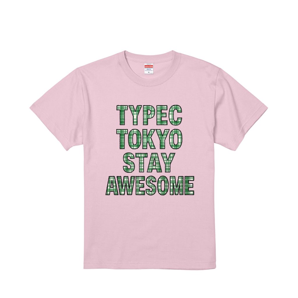 typeC / stay awesome tee light-pink image