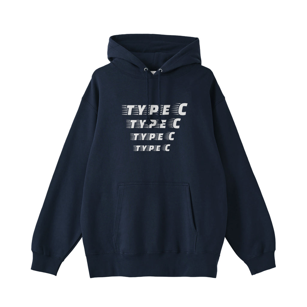 typeC / 2D logo hoodie navy image