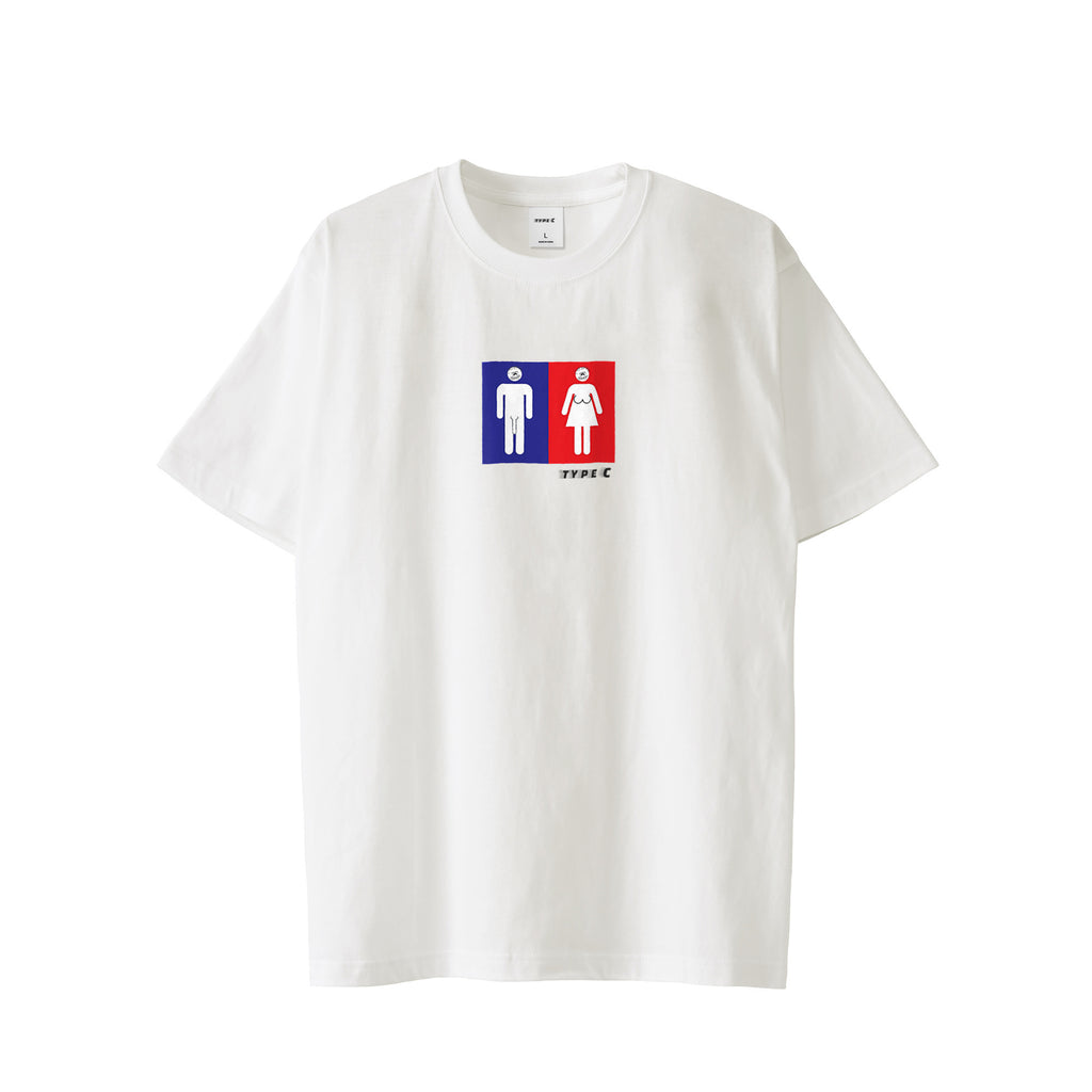 typeC / toilet tee white image
