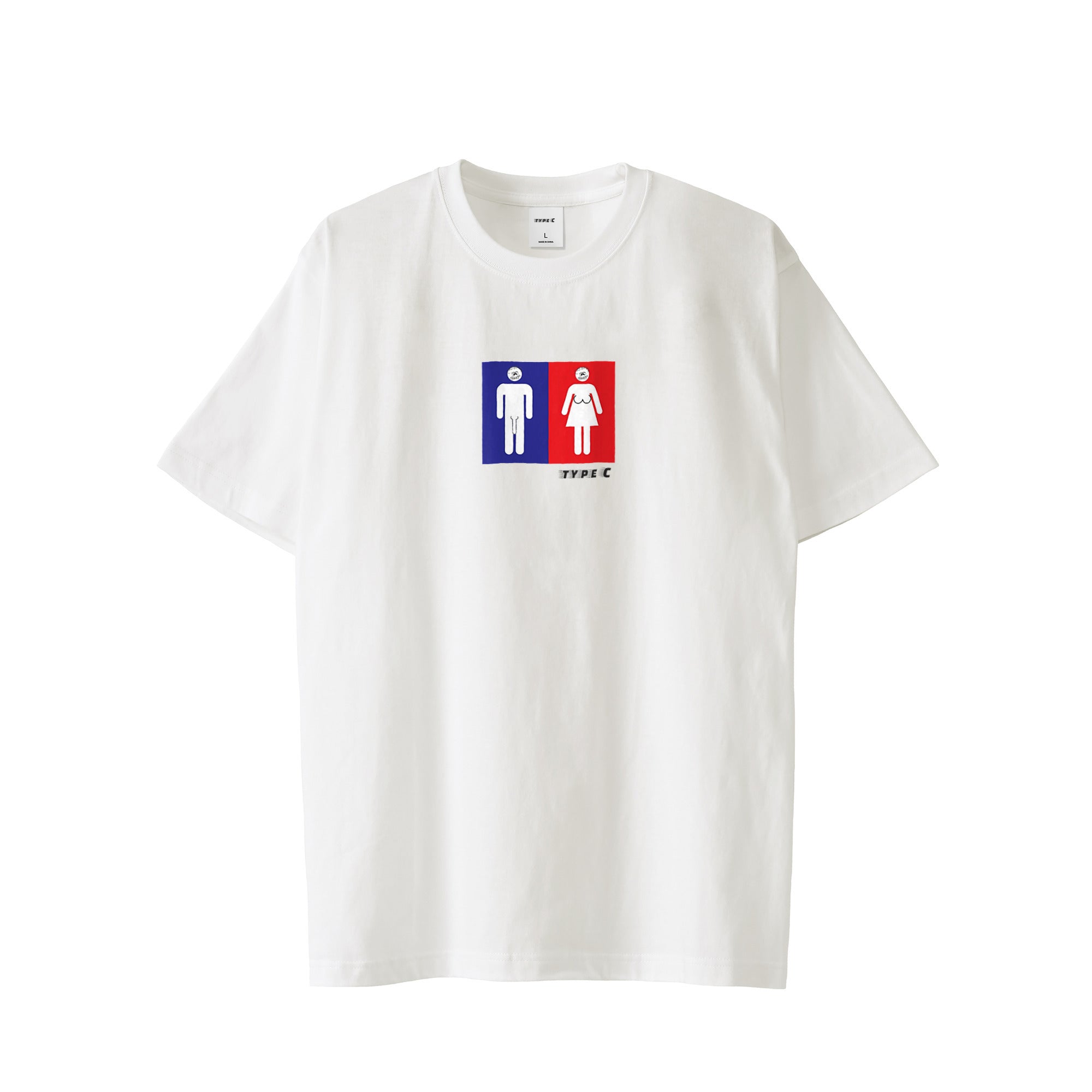 typeC / toilet tee white image