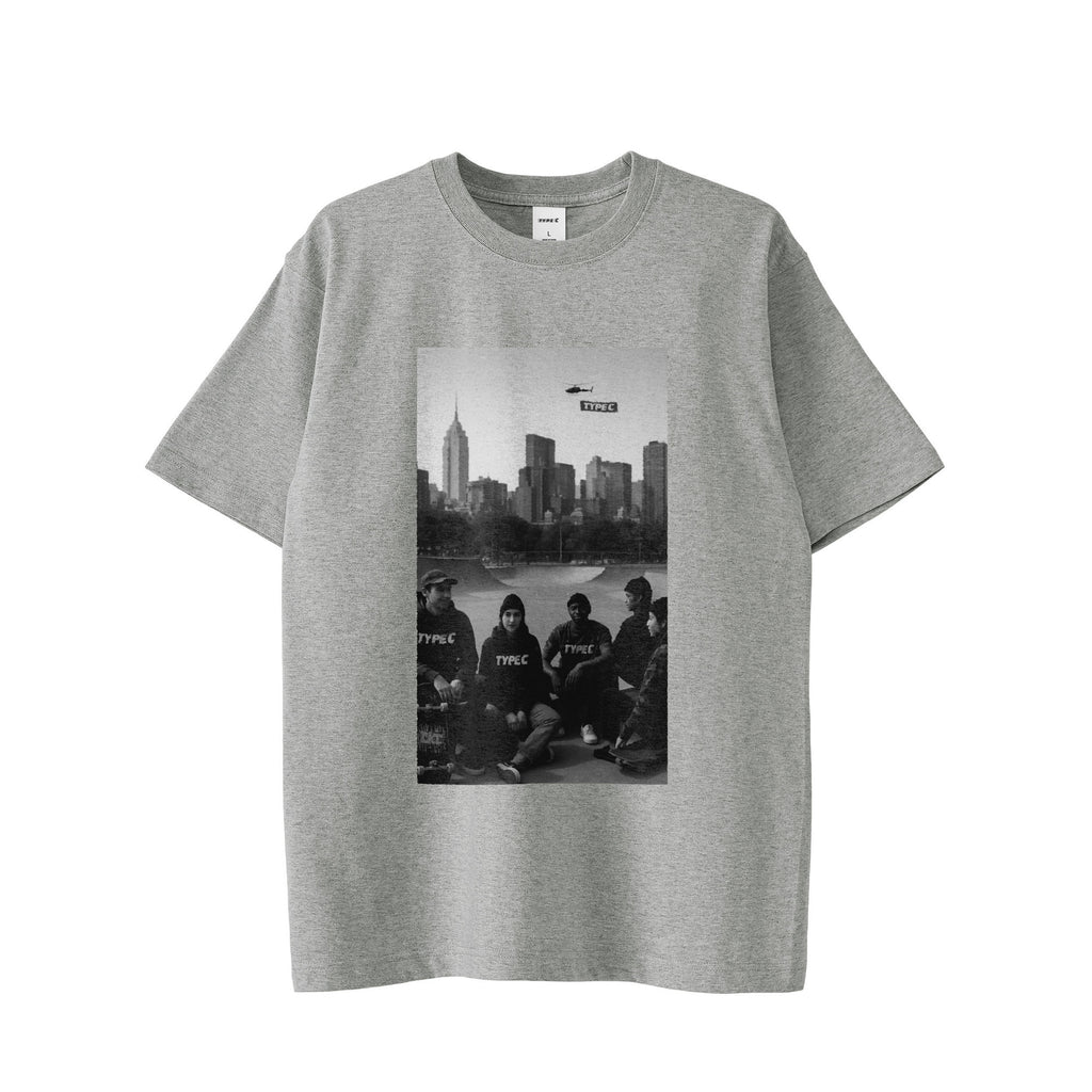 typeC / newyork sketer tee gray image