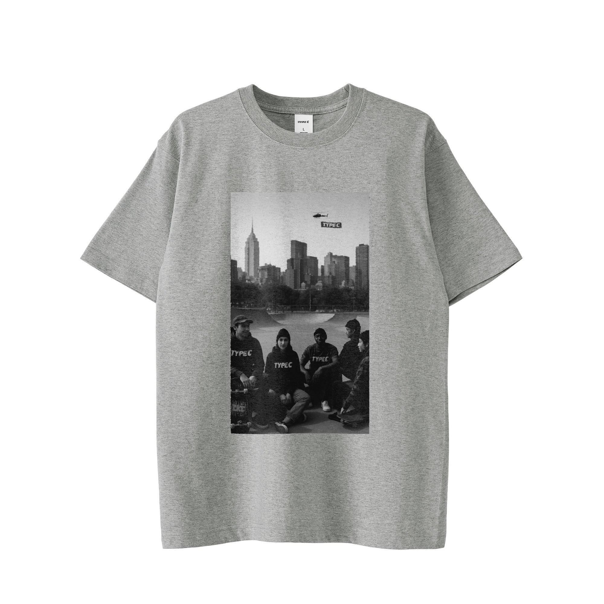 typeC / newyork sketer tee gray image