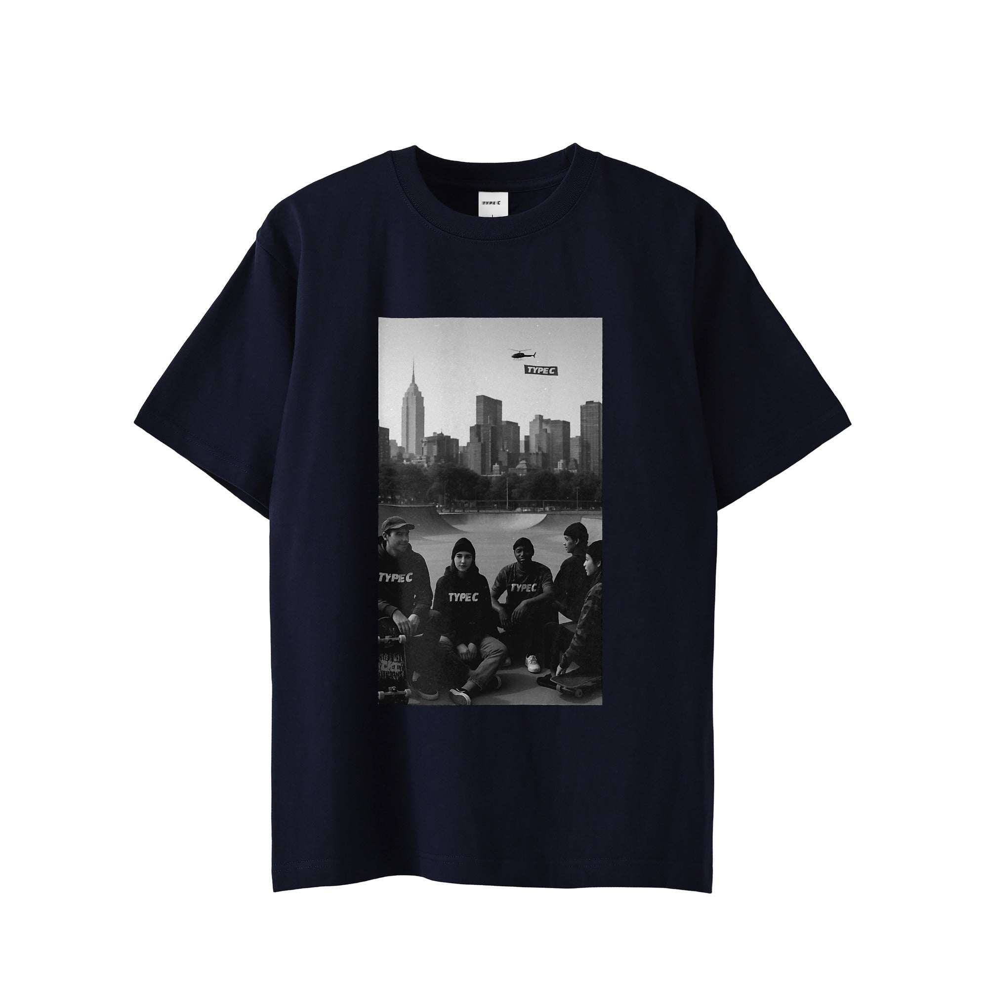 typeC / newyork sketer tee navy image