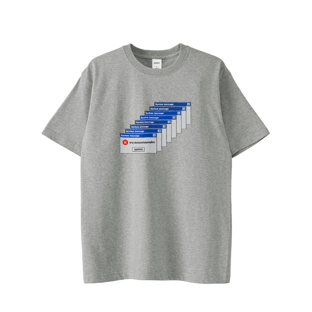 typeC / error logo tee gray image