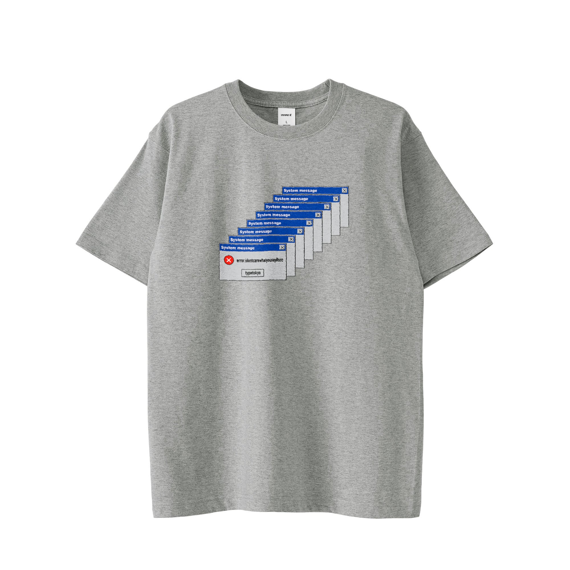 typeC / error logo tee gray image