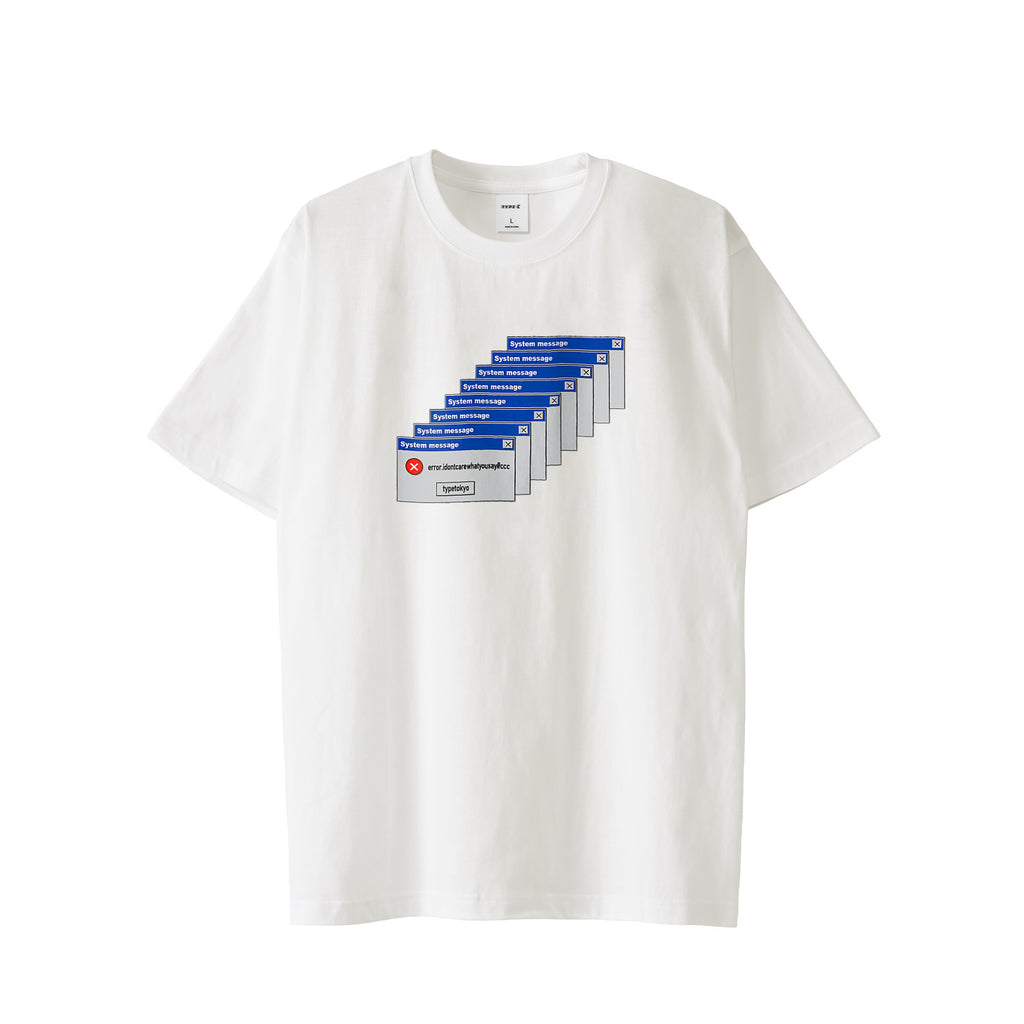 typeC / error logo tee white image