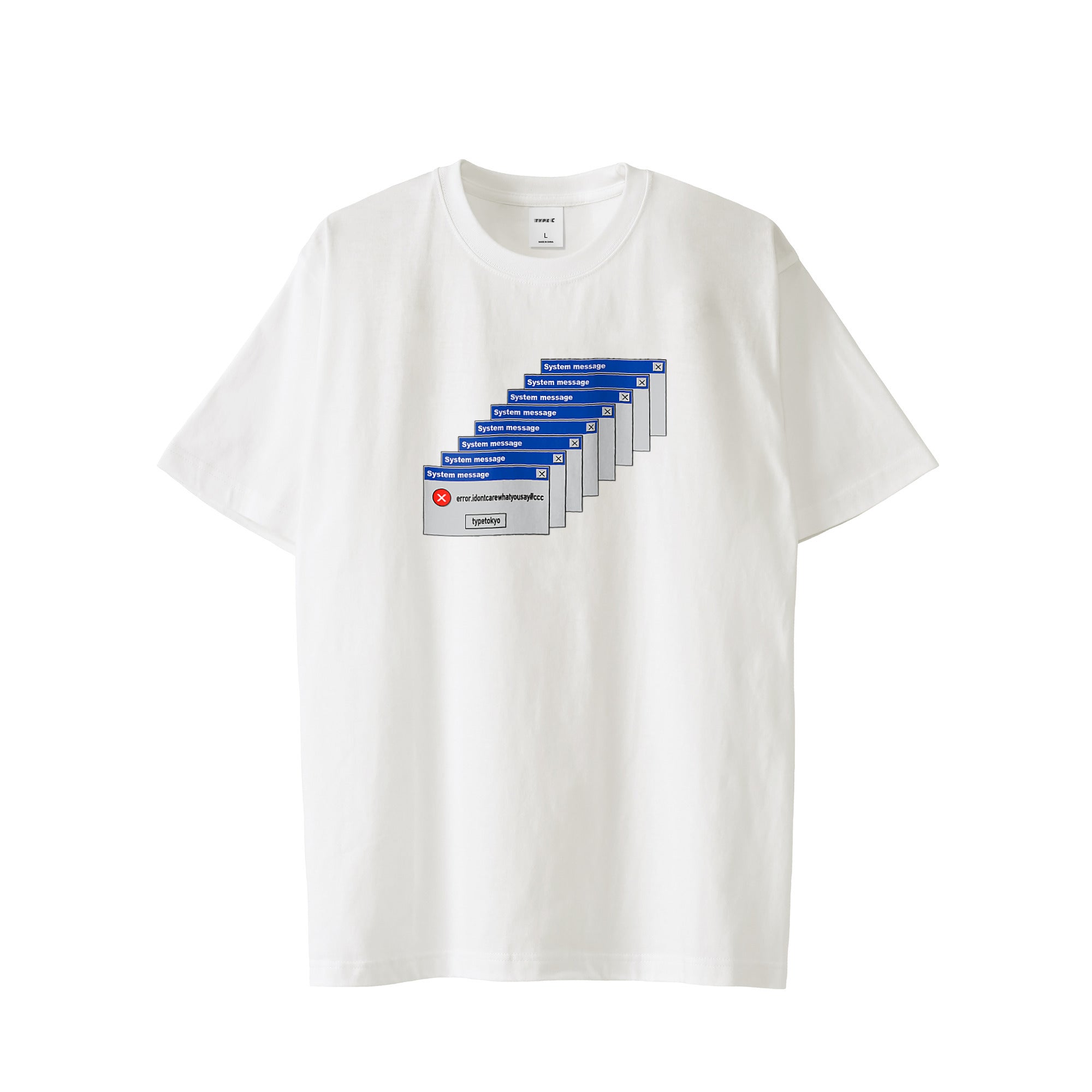 typeC / error logo tee white image