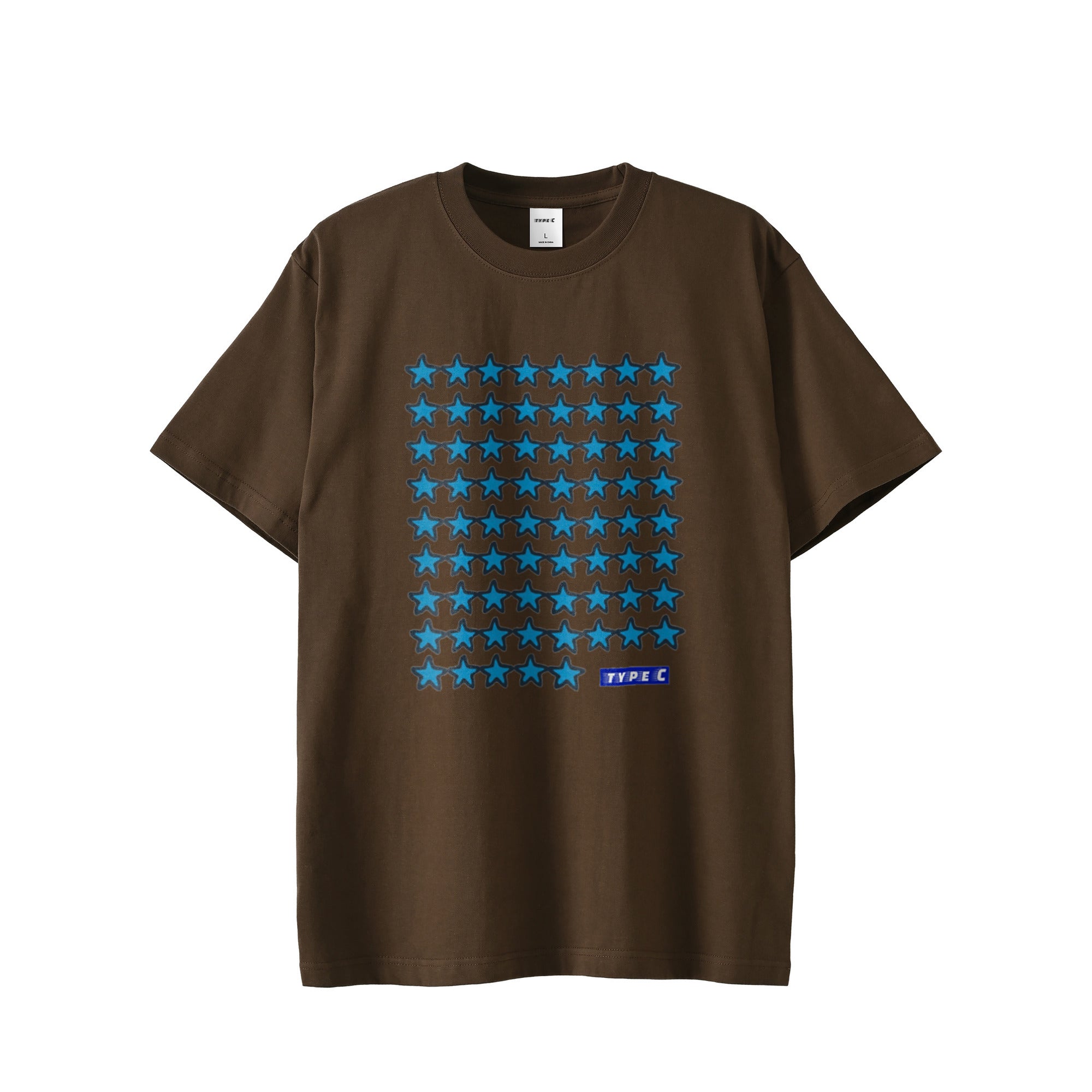 typeC / stars tee dark-brown image