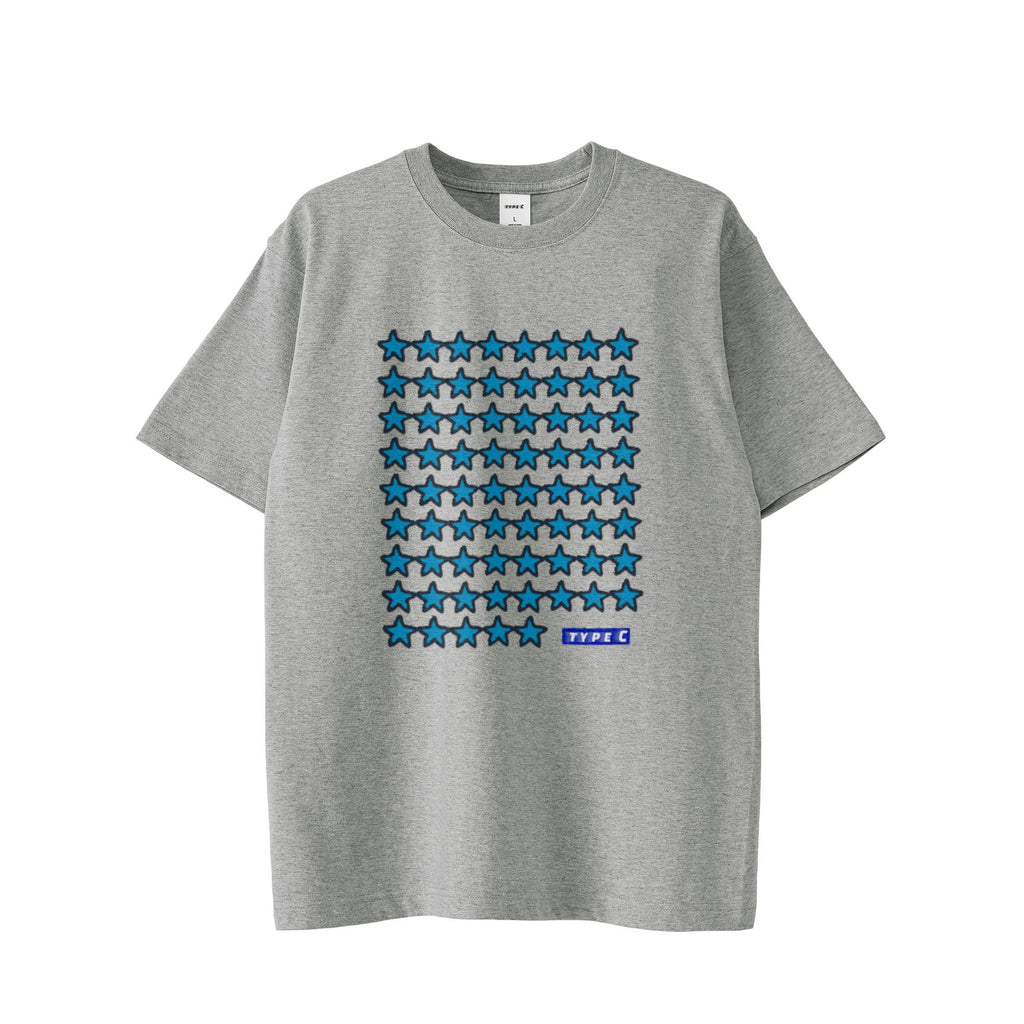 typeC / stars tee gray image