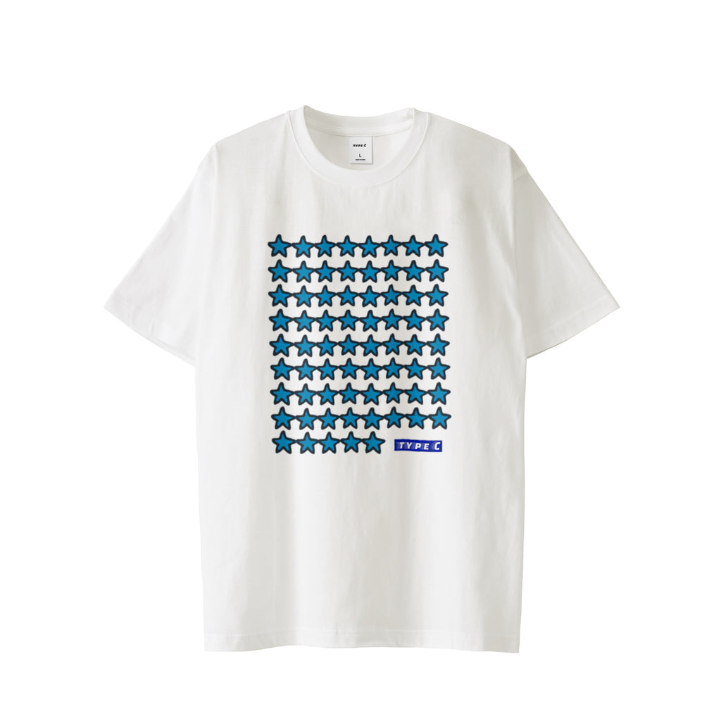 typeC / stars tee white image