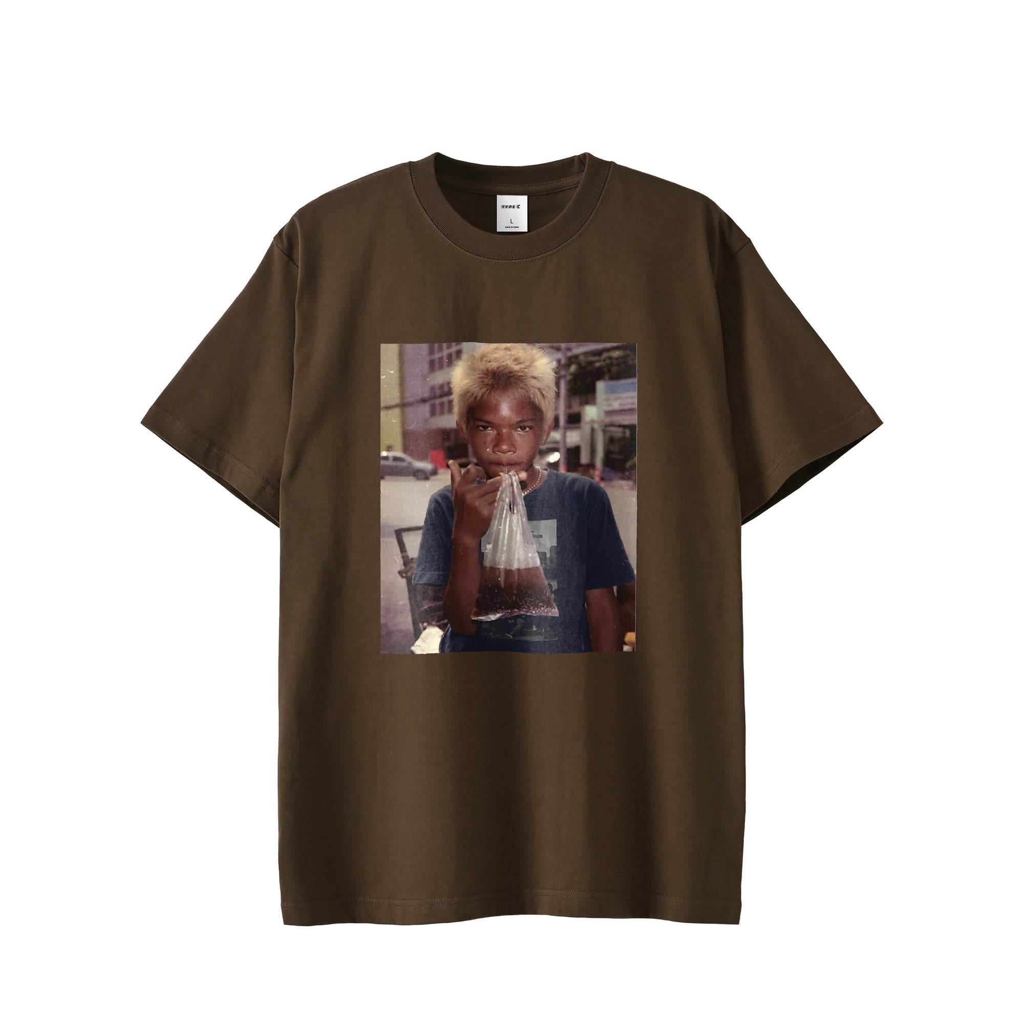 typeC / boy tee dark-brown image