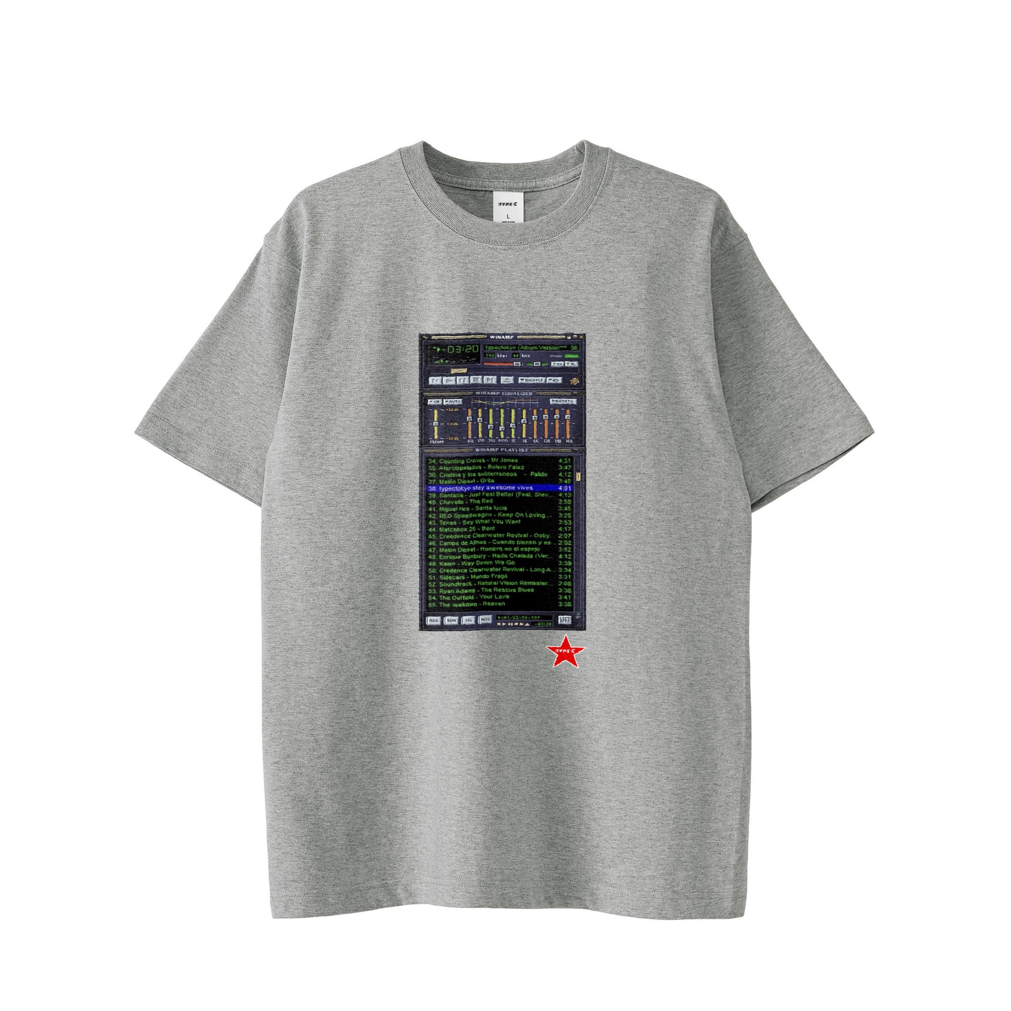 typeC / playlist tee gray image