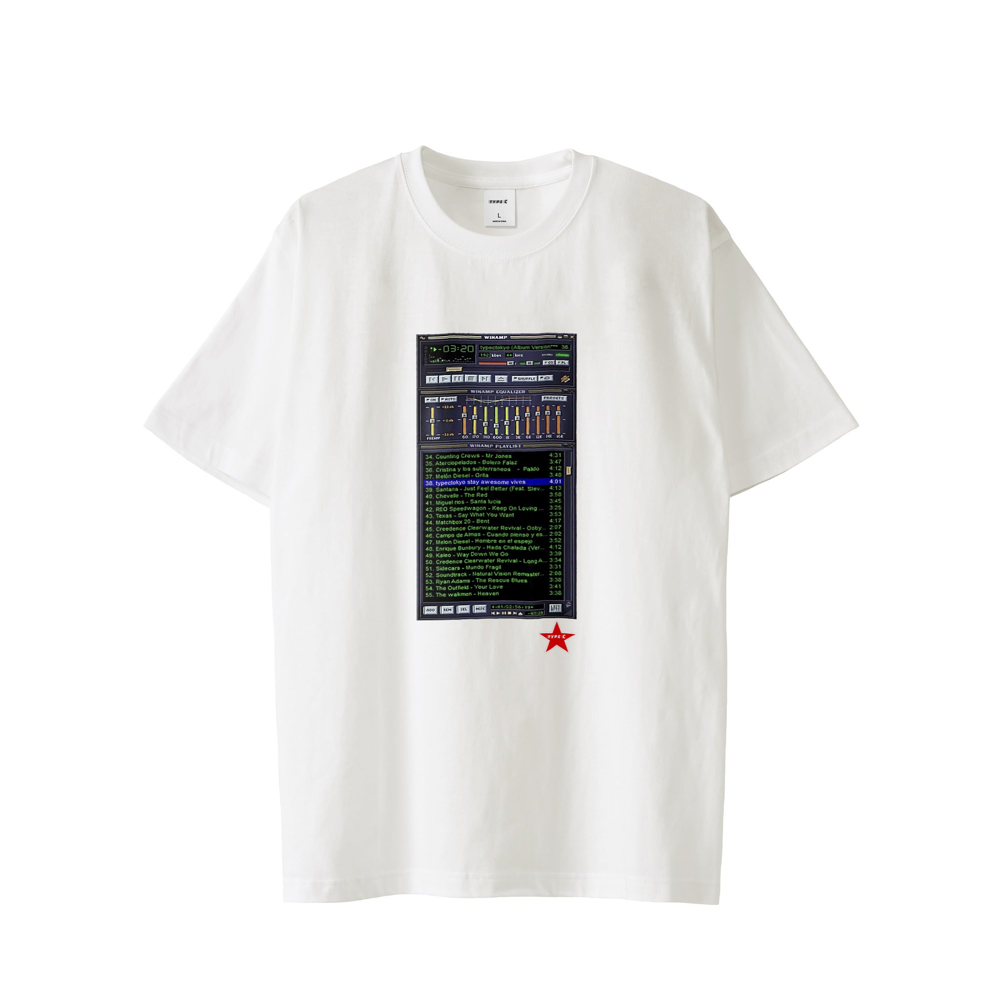 typeC / playlist tee white image